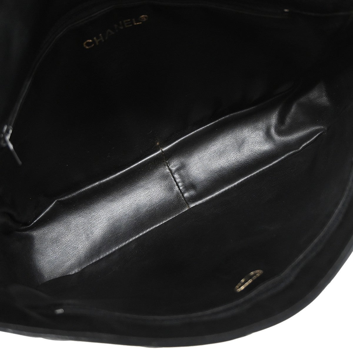 Chanel Single Chain Shoulder Bag - Black, Lambskin