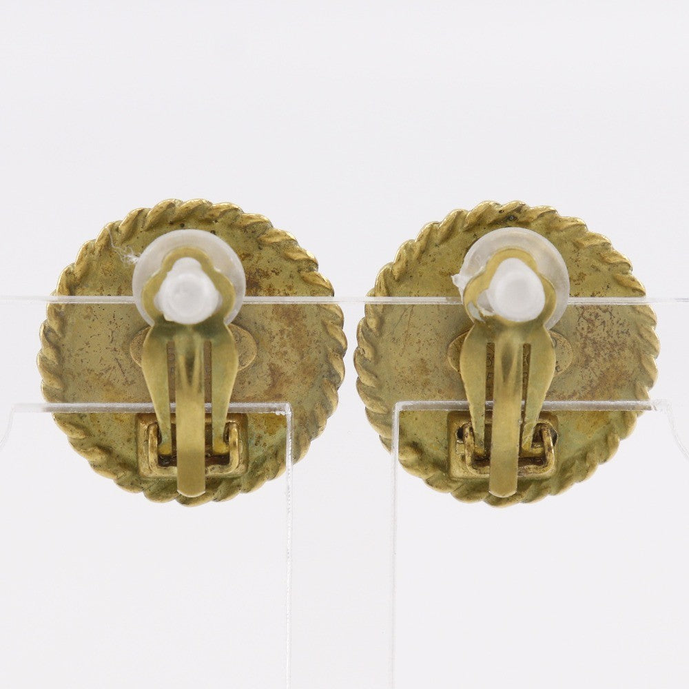Chanel COCO Mark Earring - Black, Plated Gold