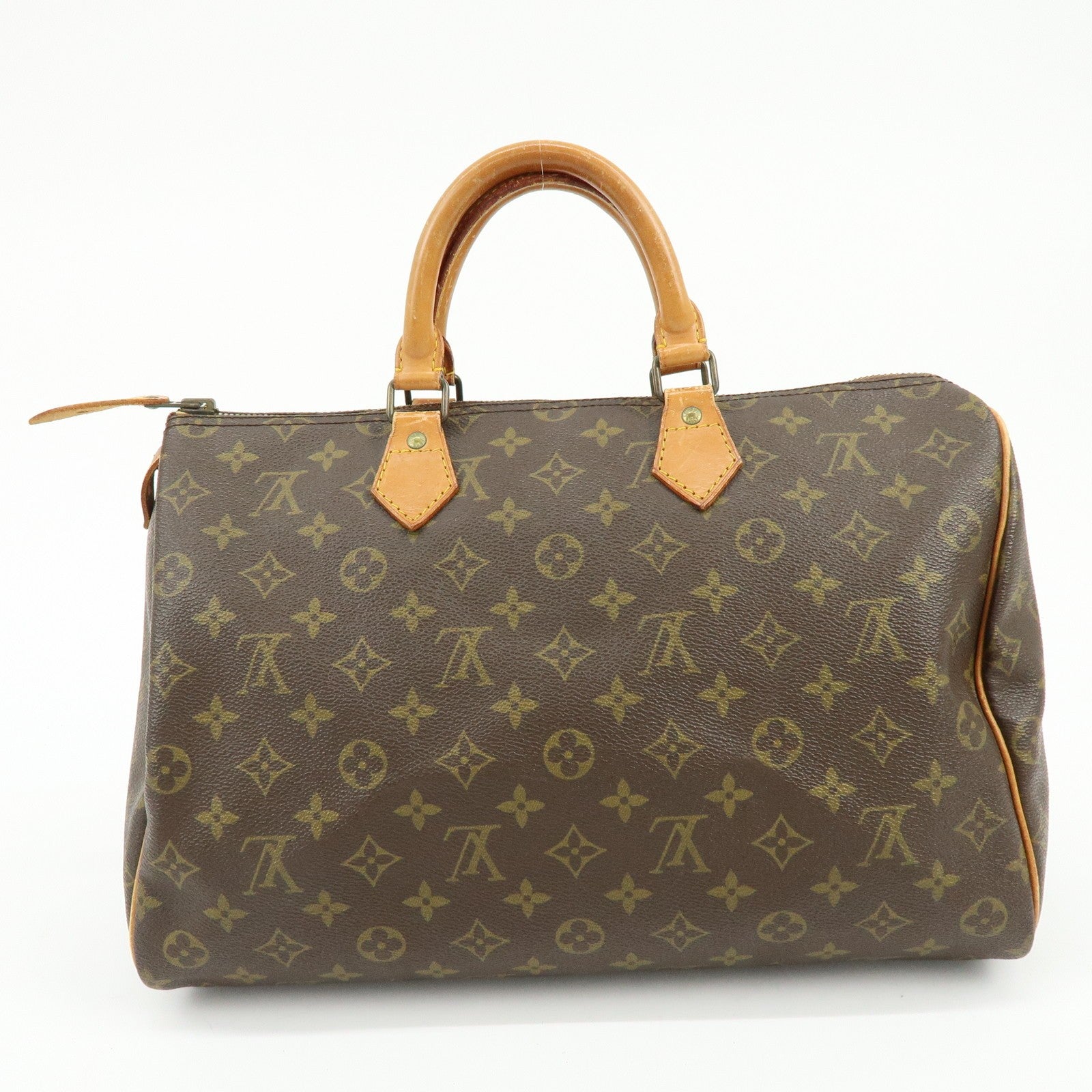 Louis Vuitton Speedy 35 Handbag - Brown, Monogram Canvas, Leather