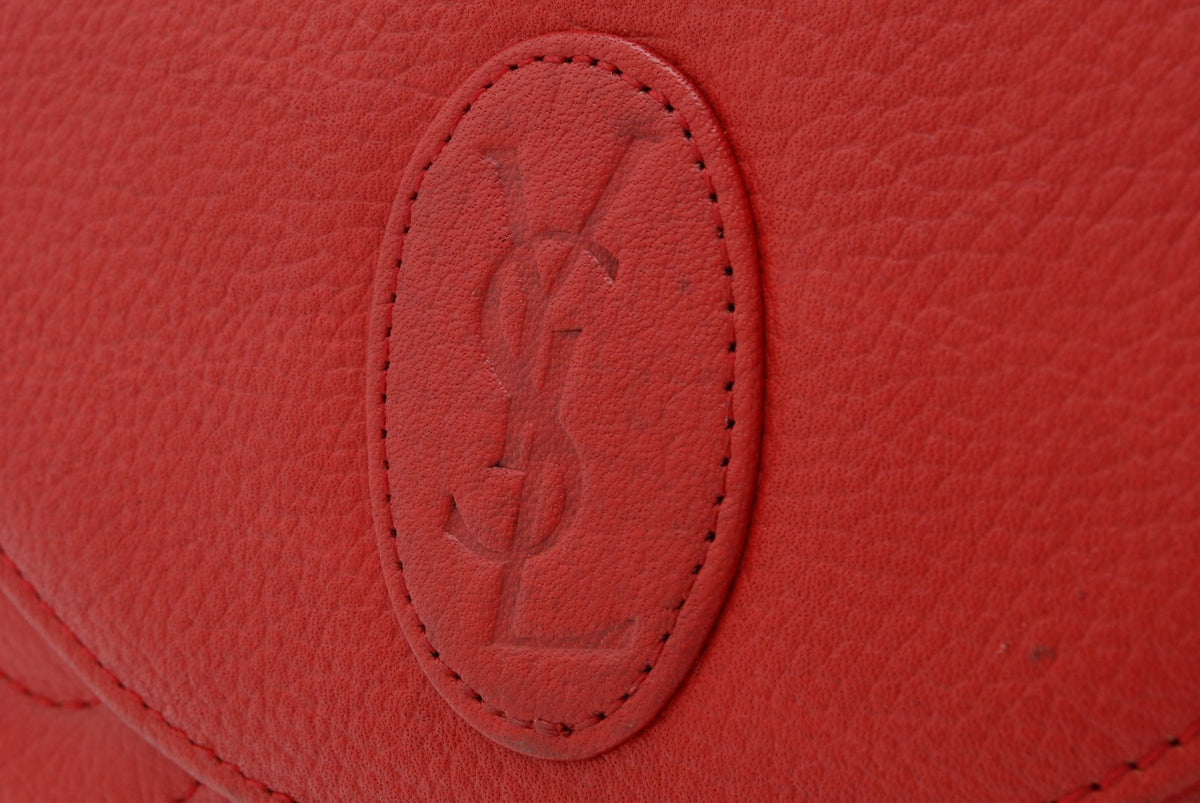 Saint Laurent Yves Saint Laurent Shoulder Bag - Red, Leather