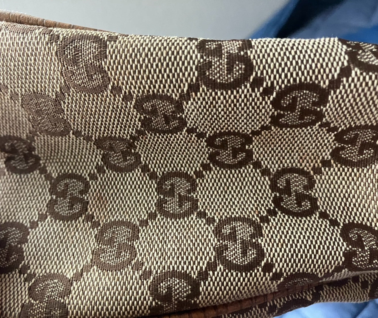 Gucci GG Hand Bag - Brown, Canvas