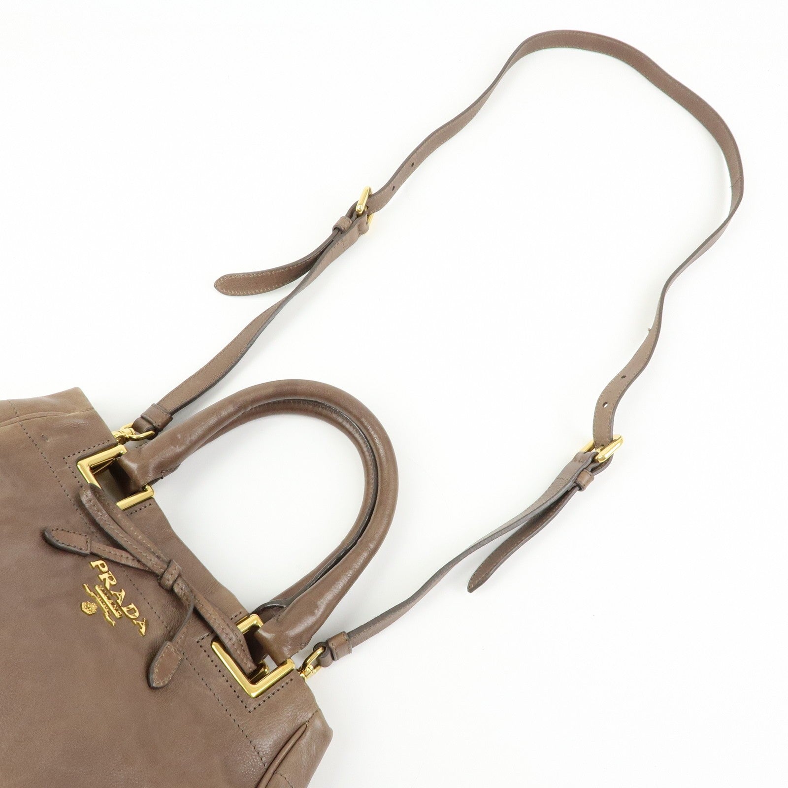 Prada 2Way Bag - Brown, Calf Leather