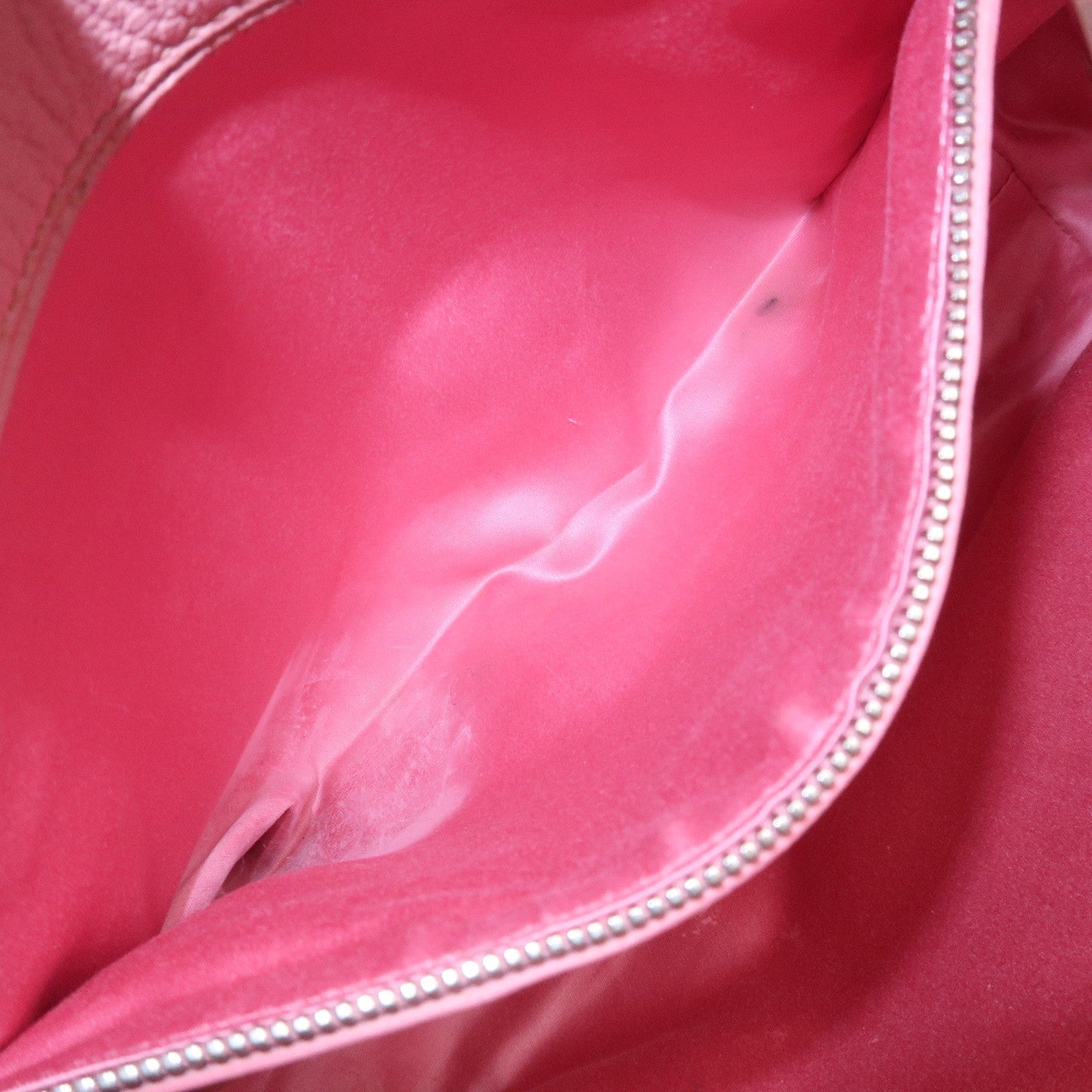 Miu Miu Logo Madras Hand Bag - Pink, Leather