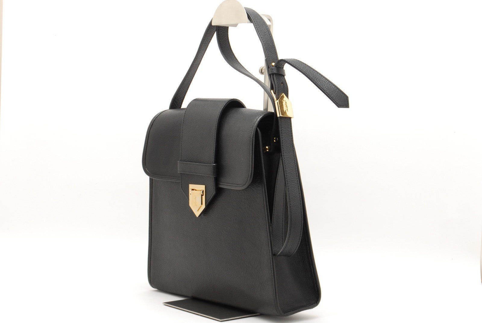 Saint Laurent YSL Shoulder Bag - Black, Leather
