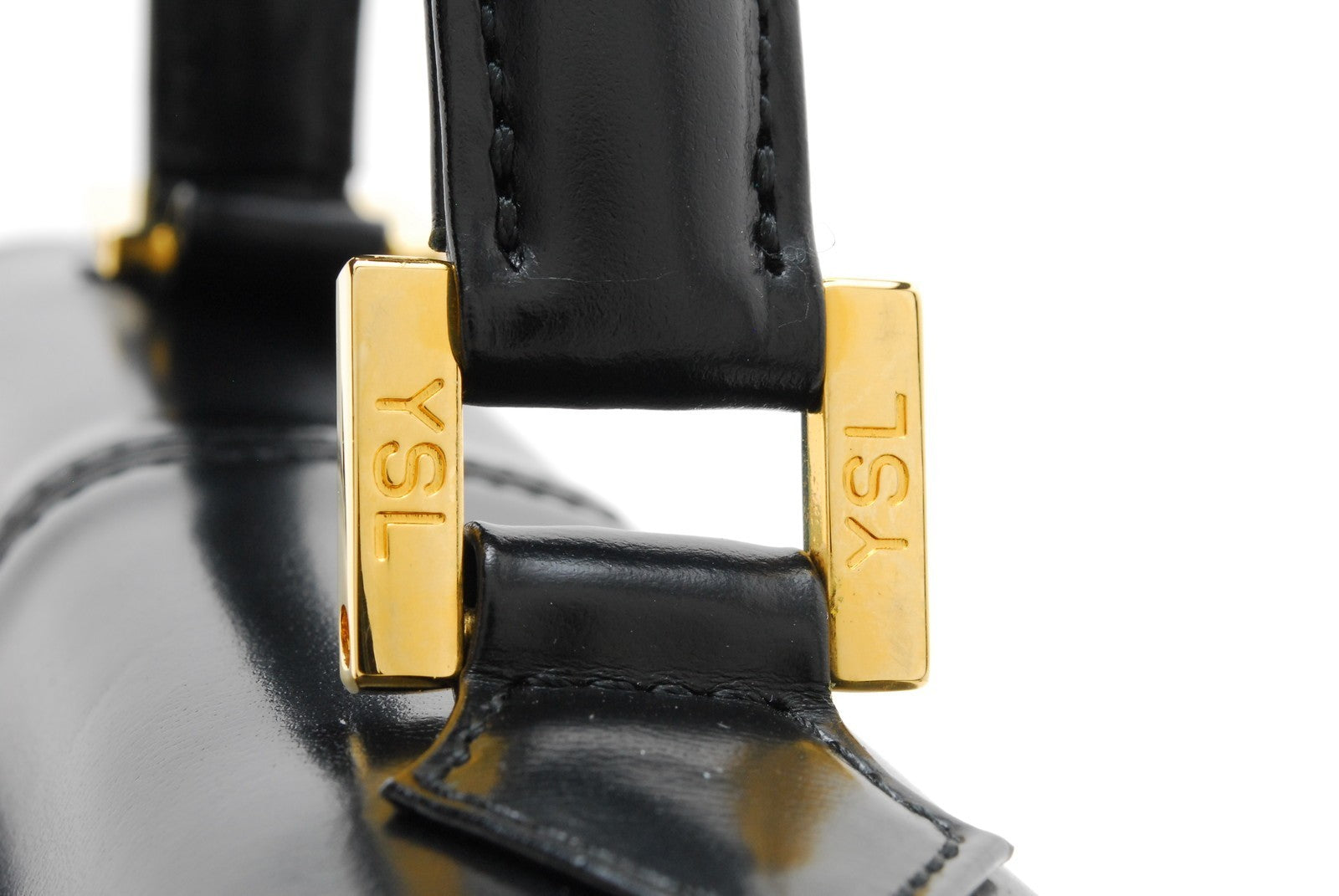 Yves Saint Laurent Vintage Top Handle Handbag - Black, Leather