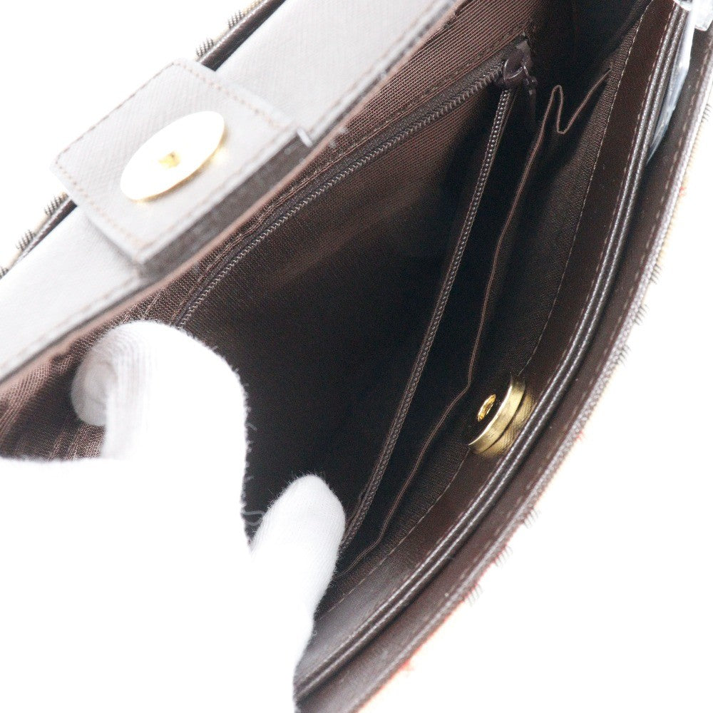 Burberry Nova Check Shoulder Bag - Brown, Canvas/Leather