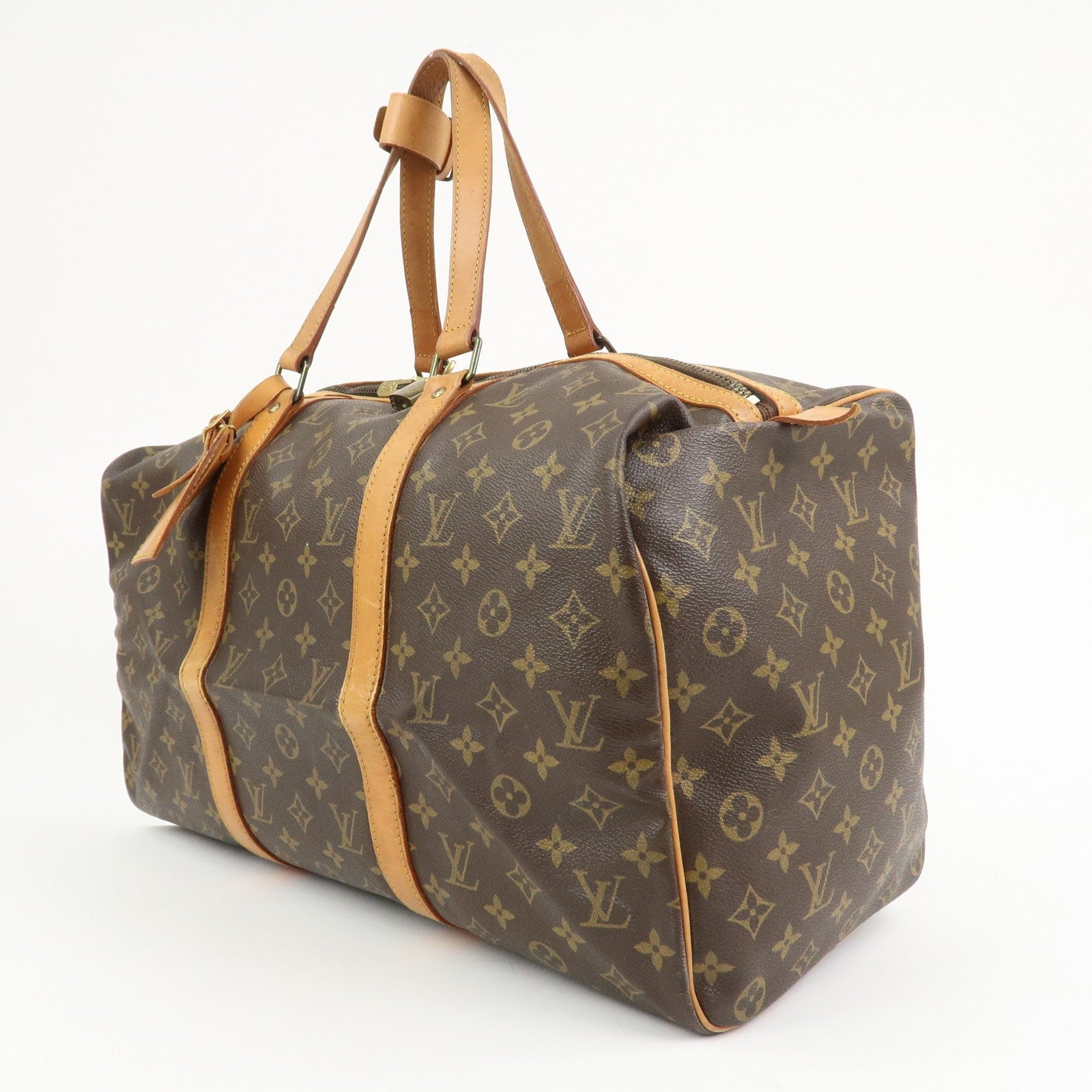 Louis Vuitton Monogram Sac Souple 45 Boston Bag - Brown, Monogram Canvas