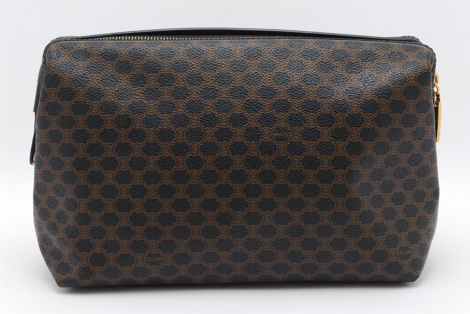 Celine Macadam Clutch Bag - Black, PVC Leather