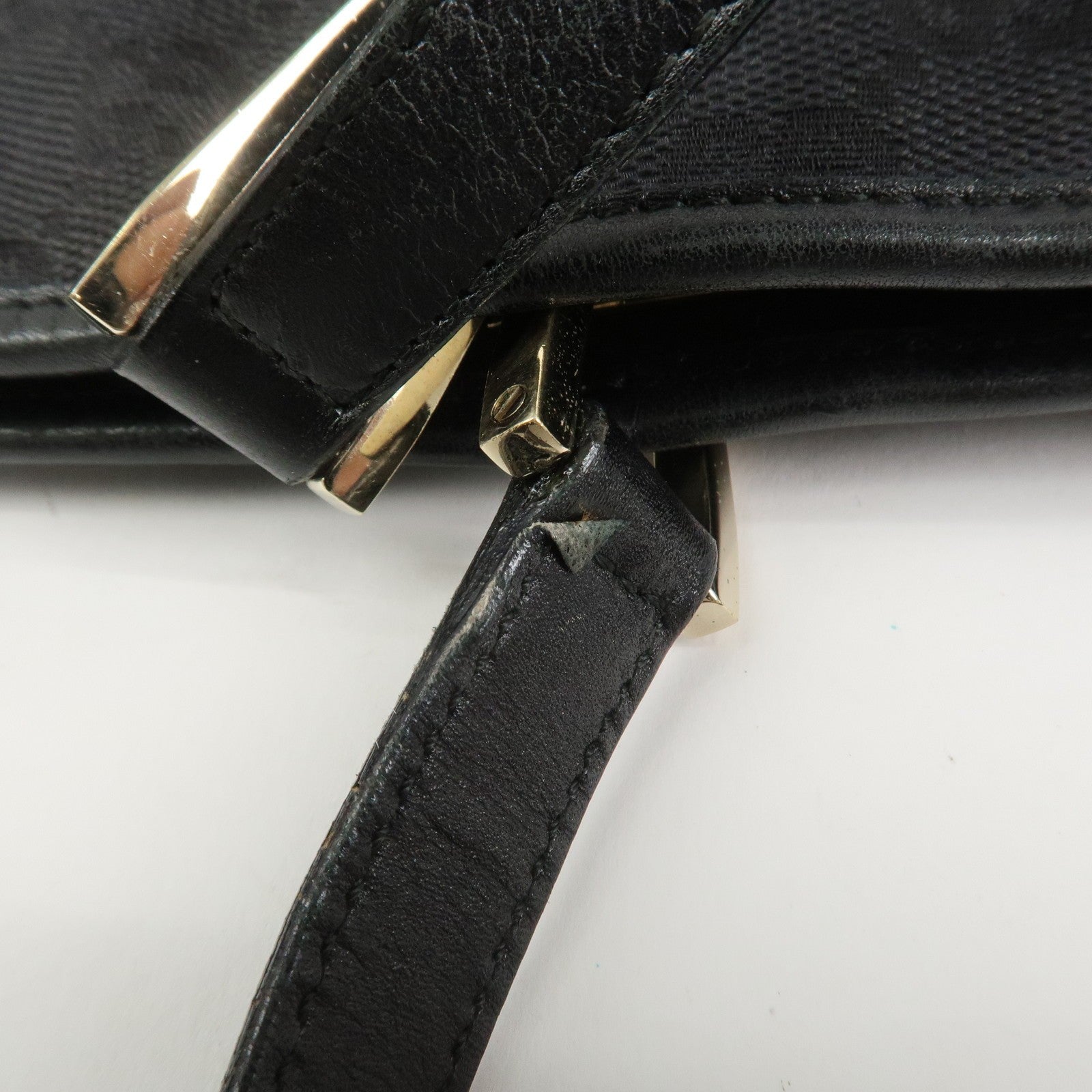 Gucci Tote Bag - Black, GG Canvas and Leather