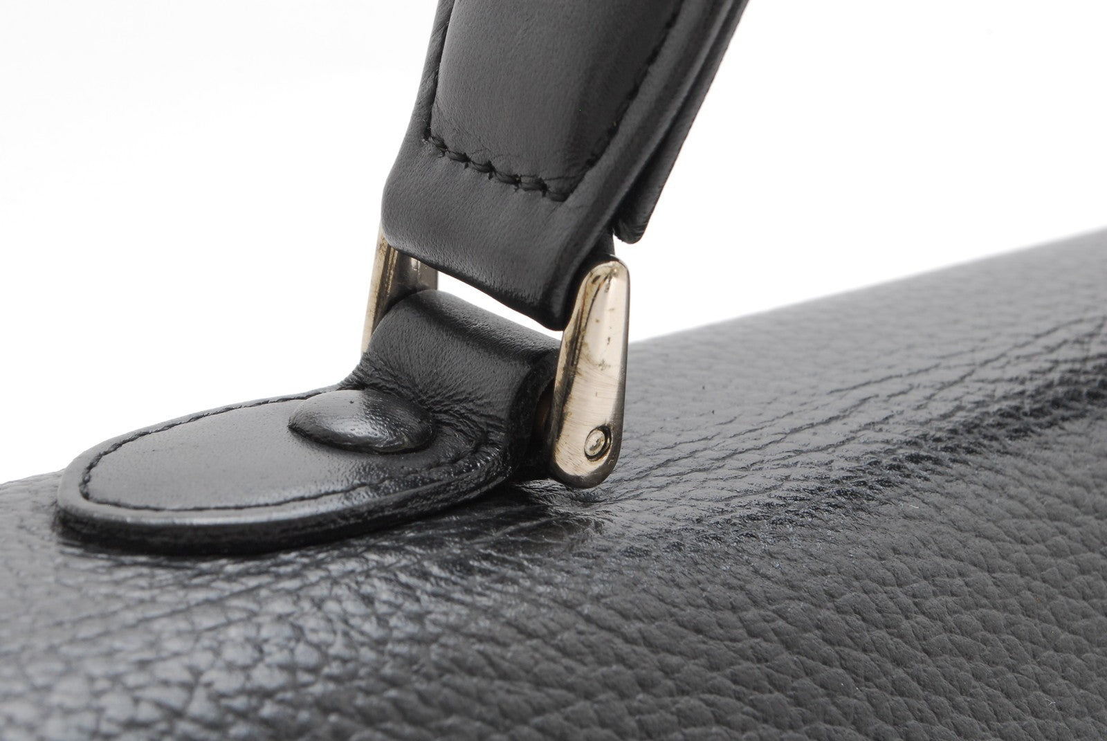 Burberry Nova Check Vintage Hand Tote - Black, Leather