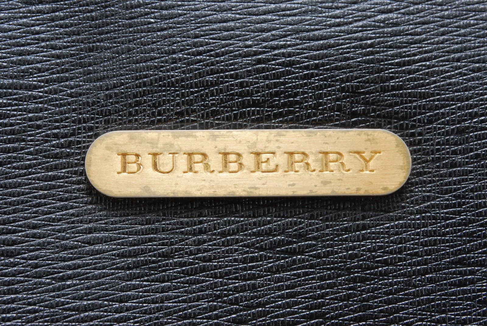 Burberry Vintage Hand Tote Bag - Black, Leather
