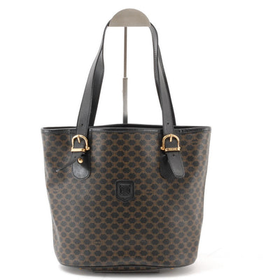 Celine Macadam Tote Bag - Black, PVC Coated Canvas