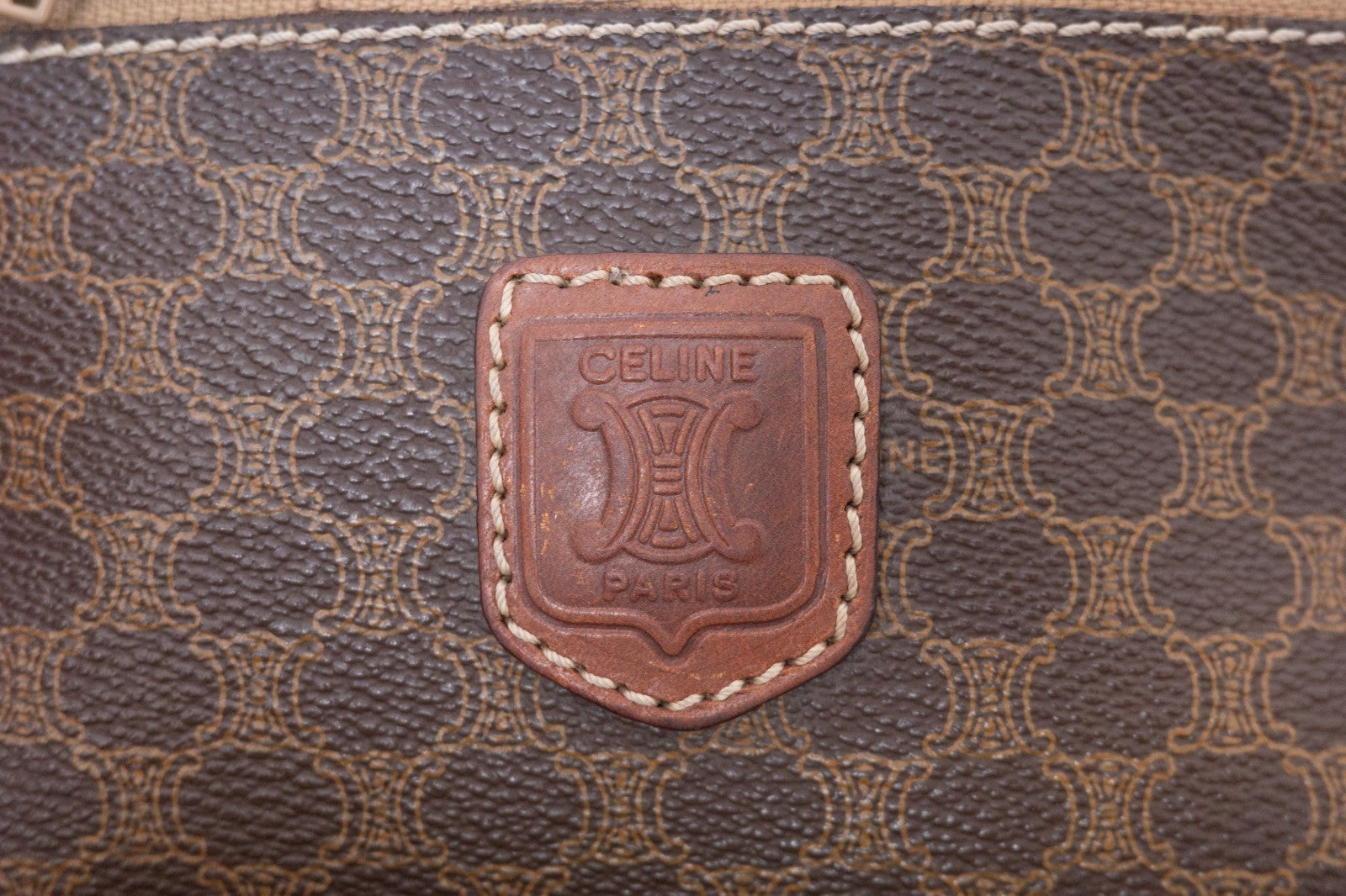 Celine Macadam Purse - Brown, Leather PVC