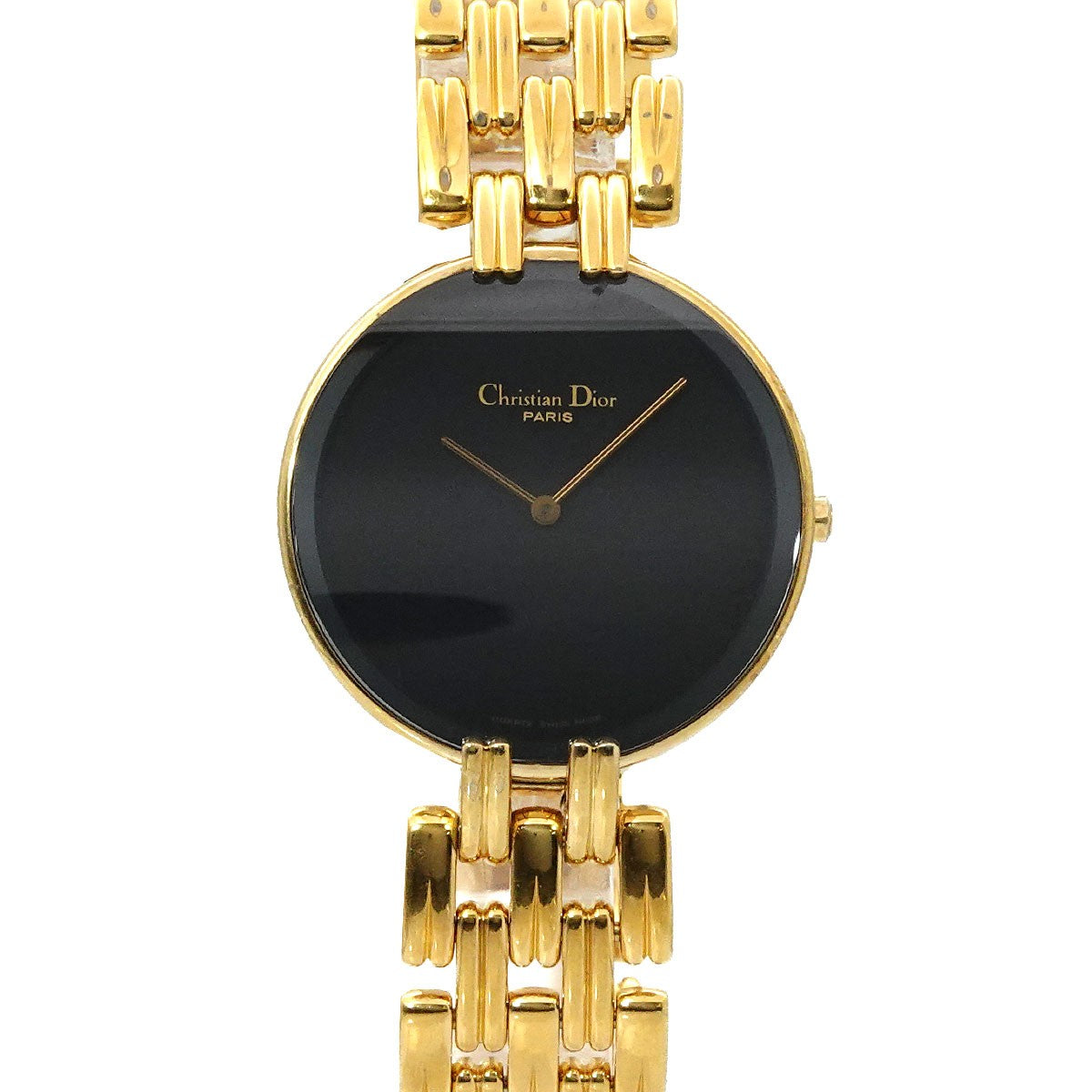 Christian Dior Bagira 47 154 3 Quartz Watch - Black, Stainless steel/GP