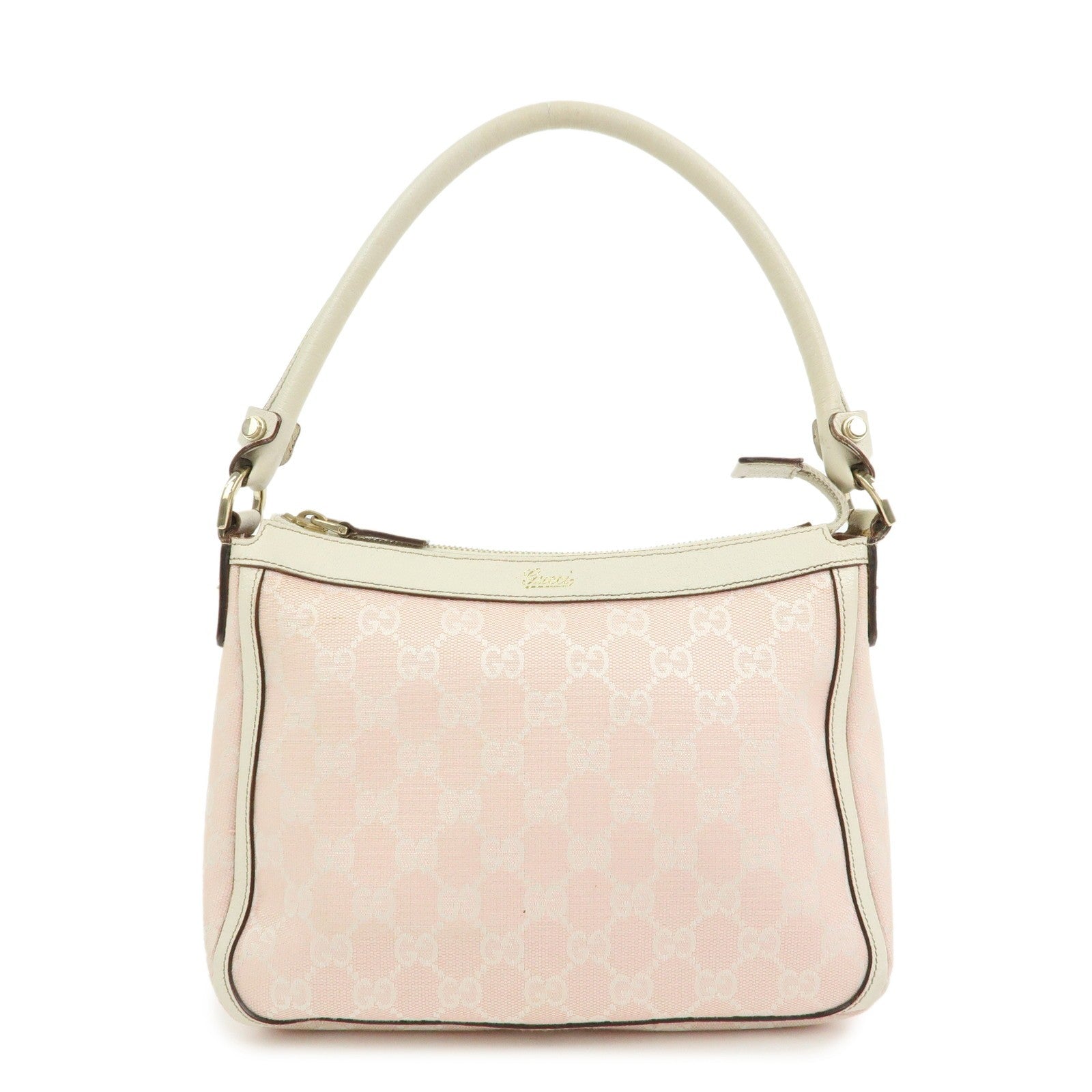 Gucci GG Canvas Shoulder Bag - Pink White, Canvas
