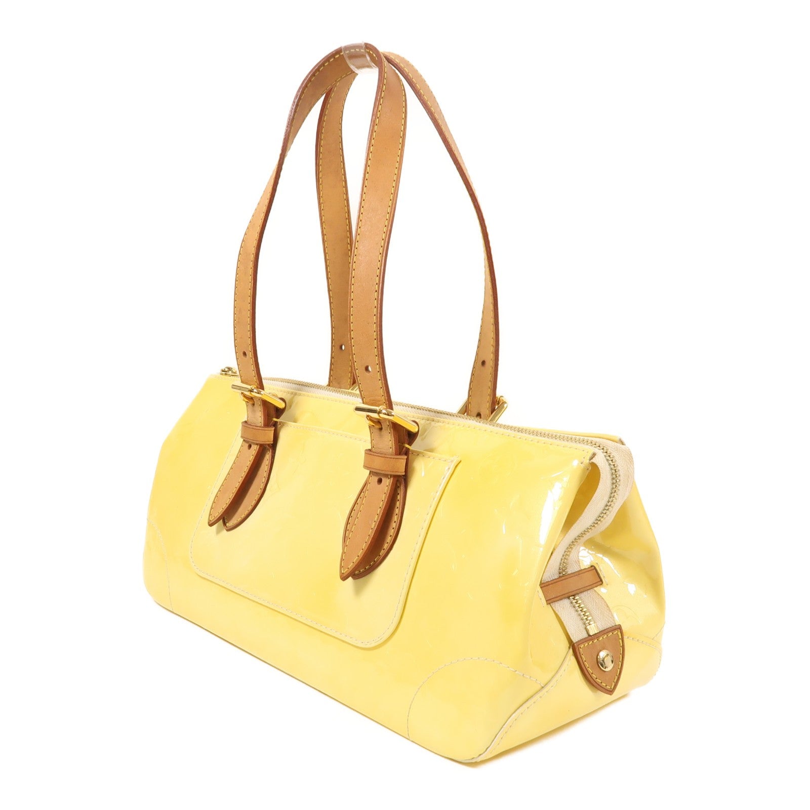 Louis Vuitton LV GHW Rosewood Avenue Shoulder Bag - Yellow, Patent Leather