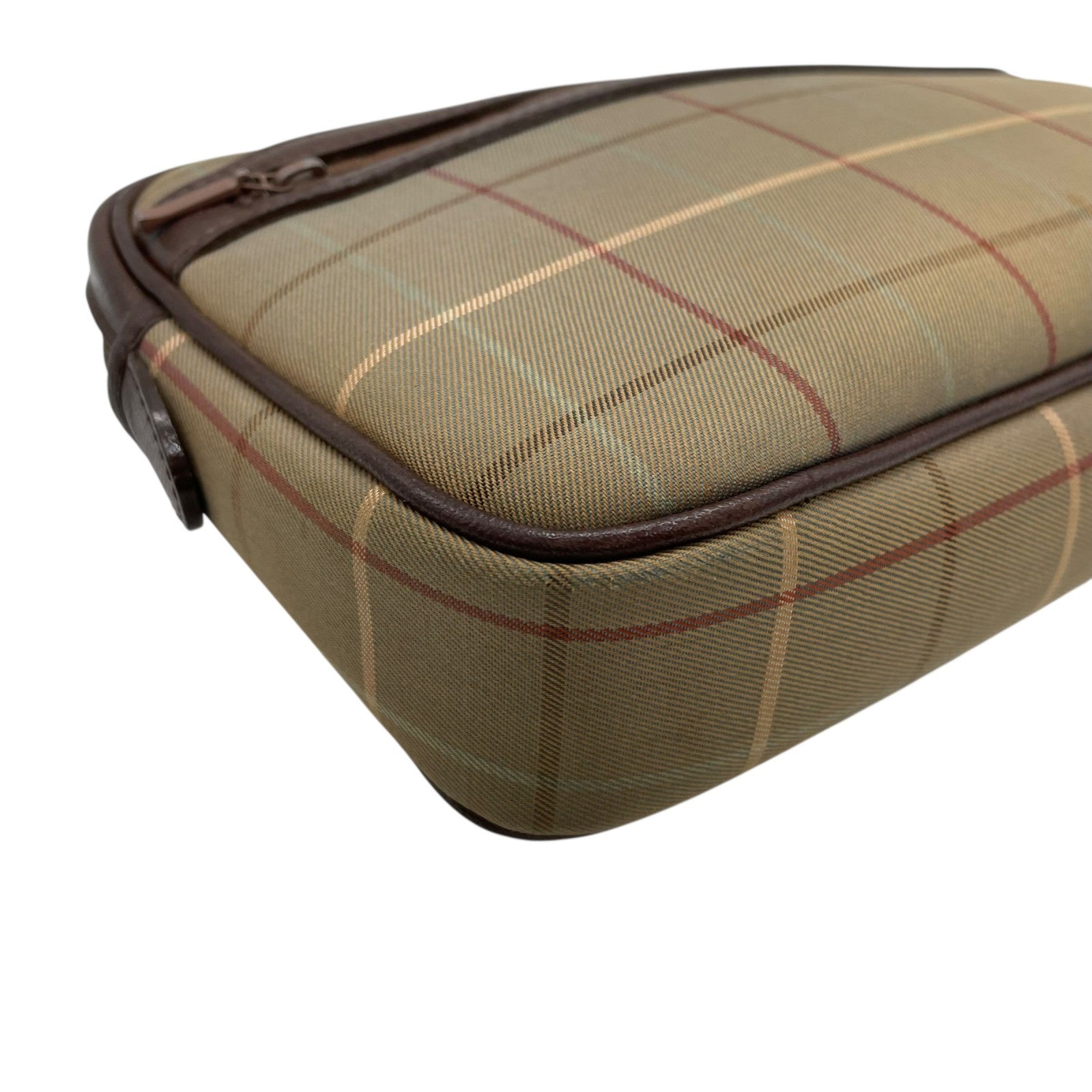 Burberry Clutch Pouch - Khaki Brown, Canvas Leather