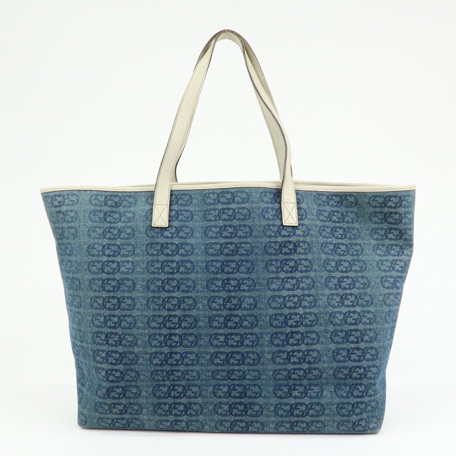 Gucci Tote Bag - Denim, GG Denim and Leather