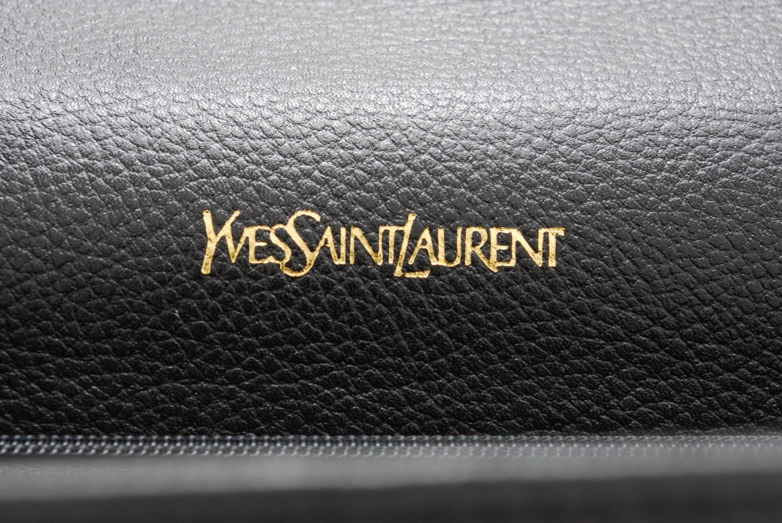 Saint Laurent Yves Vintage Clutch - Black, Leather