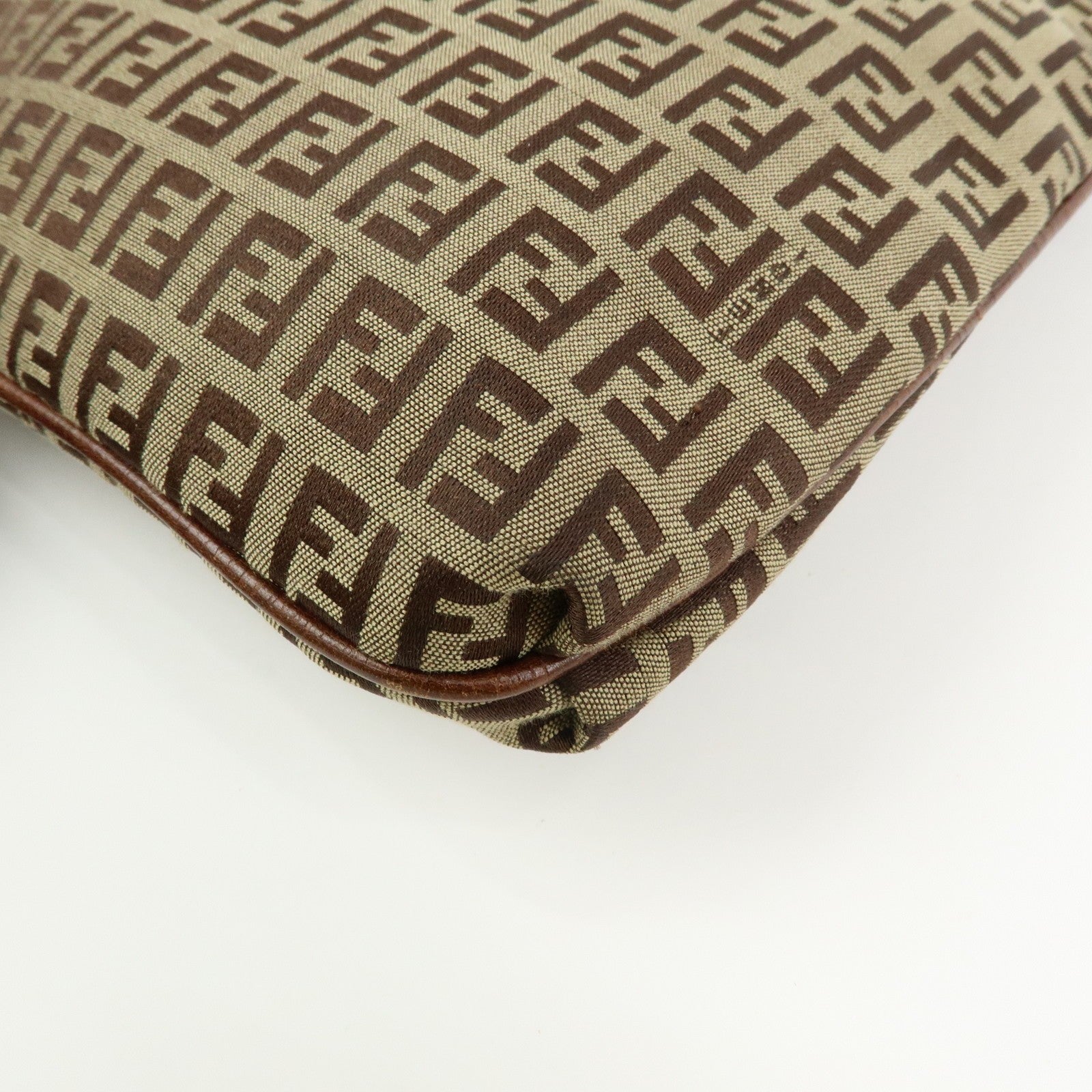 Fendi Shoulder Crossbody Bag - Brown, Canvas Leather