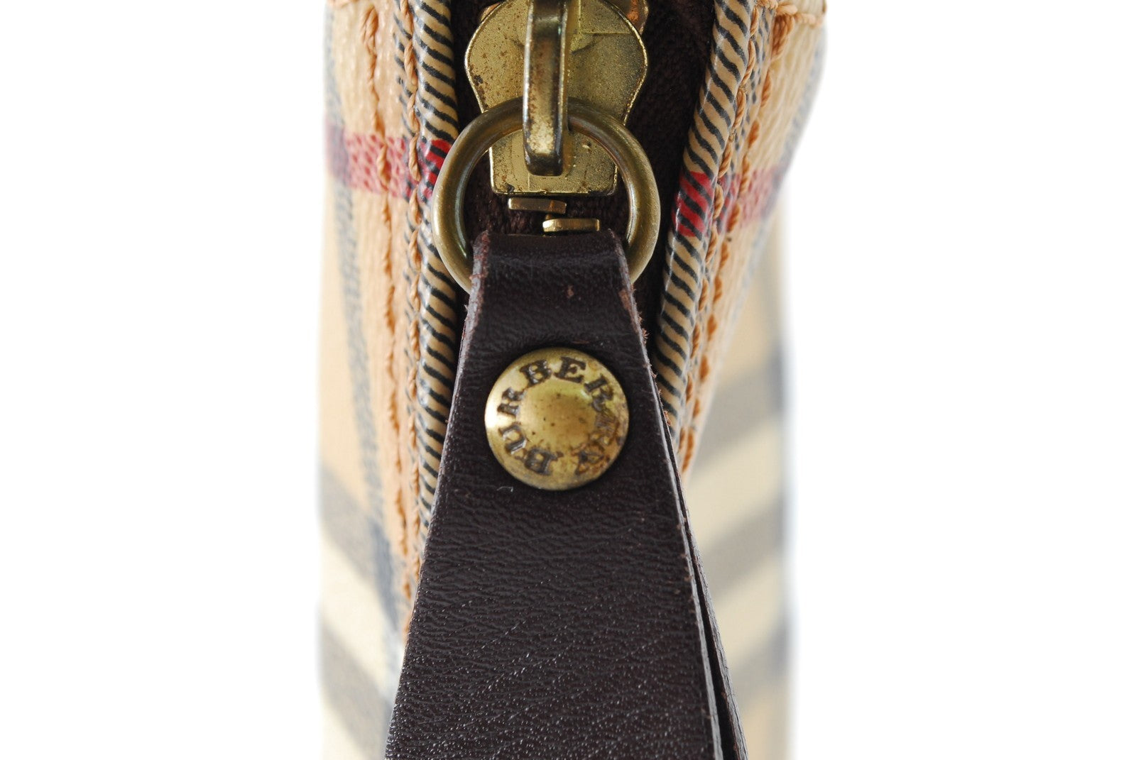 Burberry Nova Check Shoulder Bag - Beige, Canvas and Leather