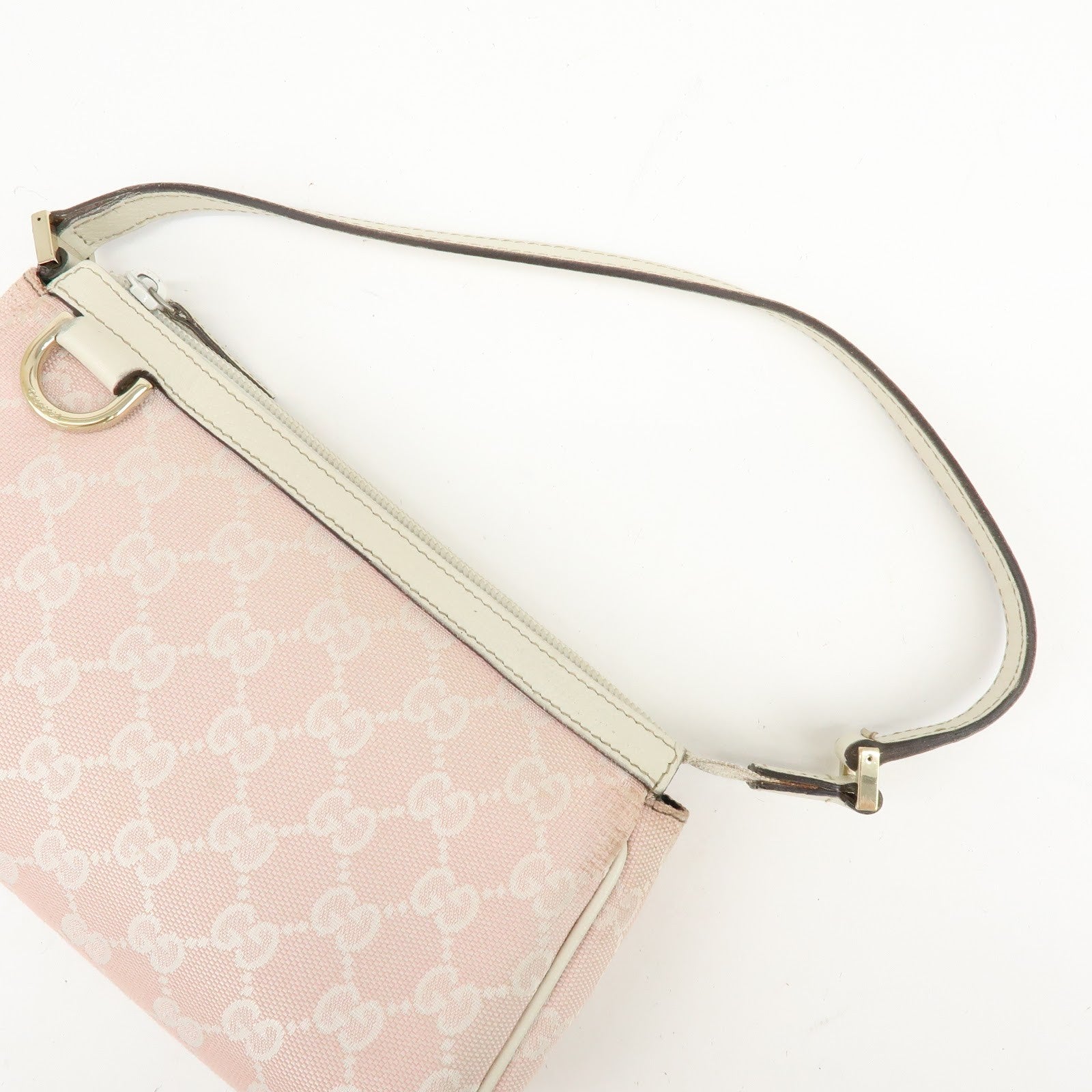 Gucci Abbey Hand Bag - Pink, GG Canvas, Leather