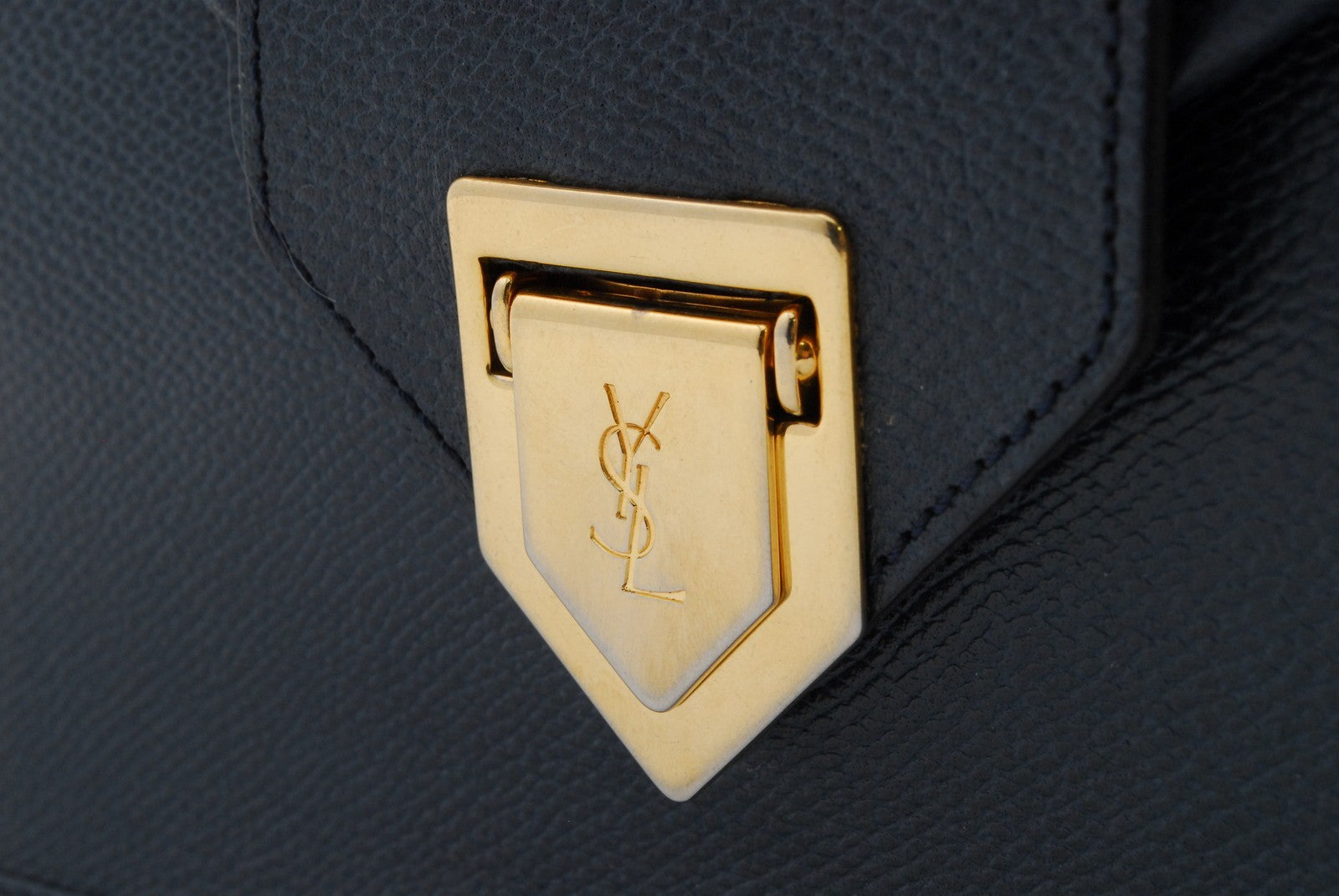 Saint Laurent Shoulder Bag - Navy, Leather