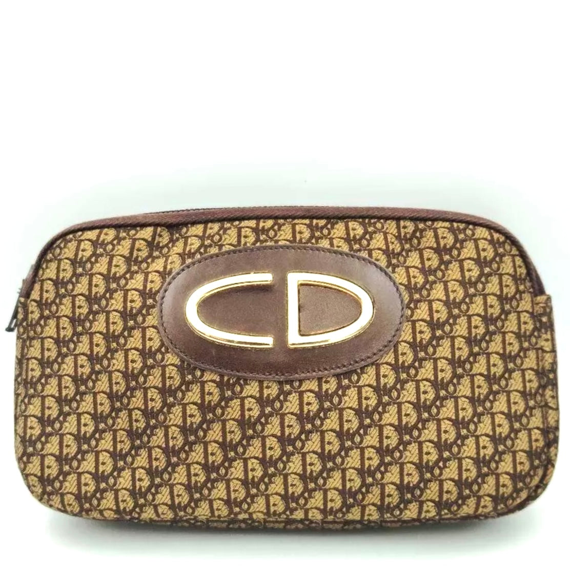Christian Dior Trotter Pouch Brown