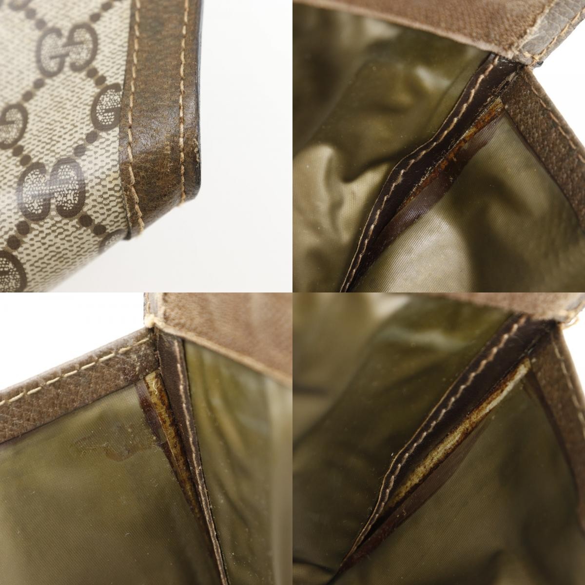 Gucci Sherry Line Clutch Bag - Brown, GG Plus