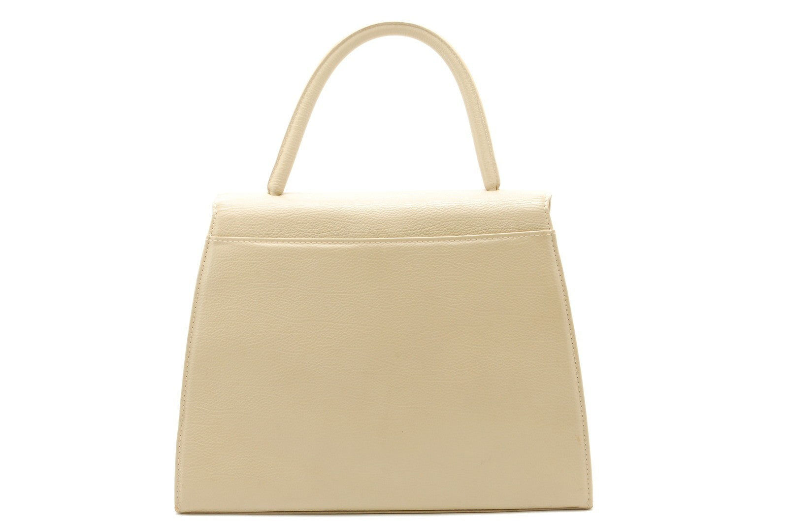 Saint Laurent Vintage Top Hand Bag - Beige, Leather