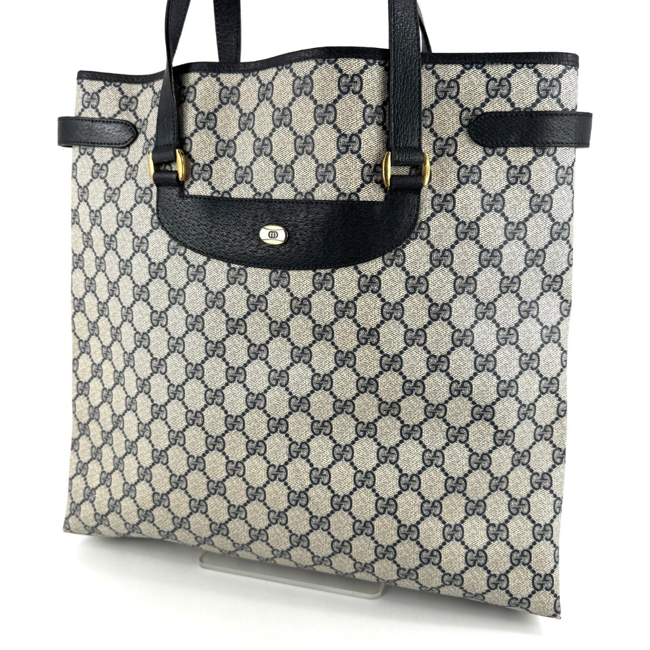 GUCCI Supreme Tote Bag GG Navy