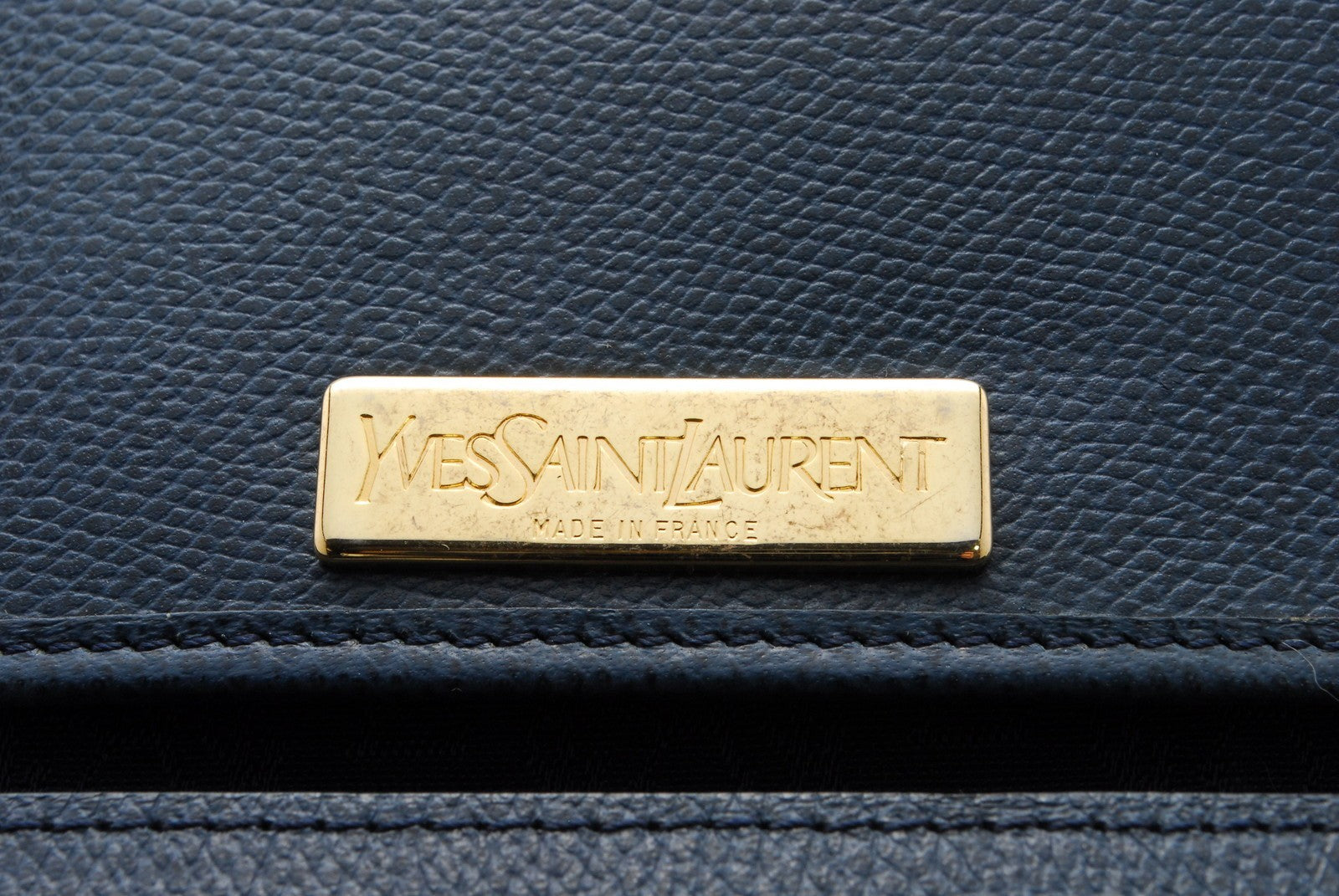 Saint Laurent Shoulder Bag - Navy, Leather