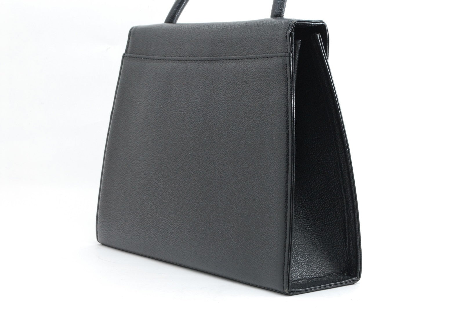 Saint Laurent Vintage Top Handle Handbag - Black, Leather
