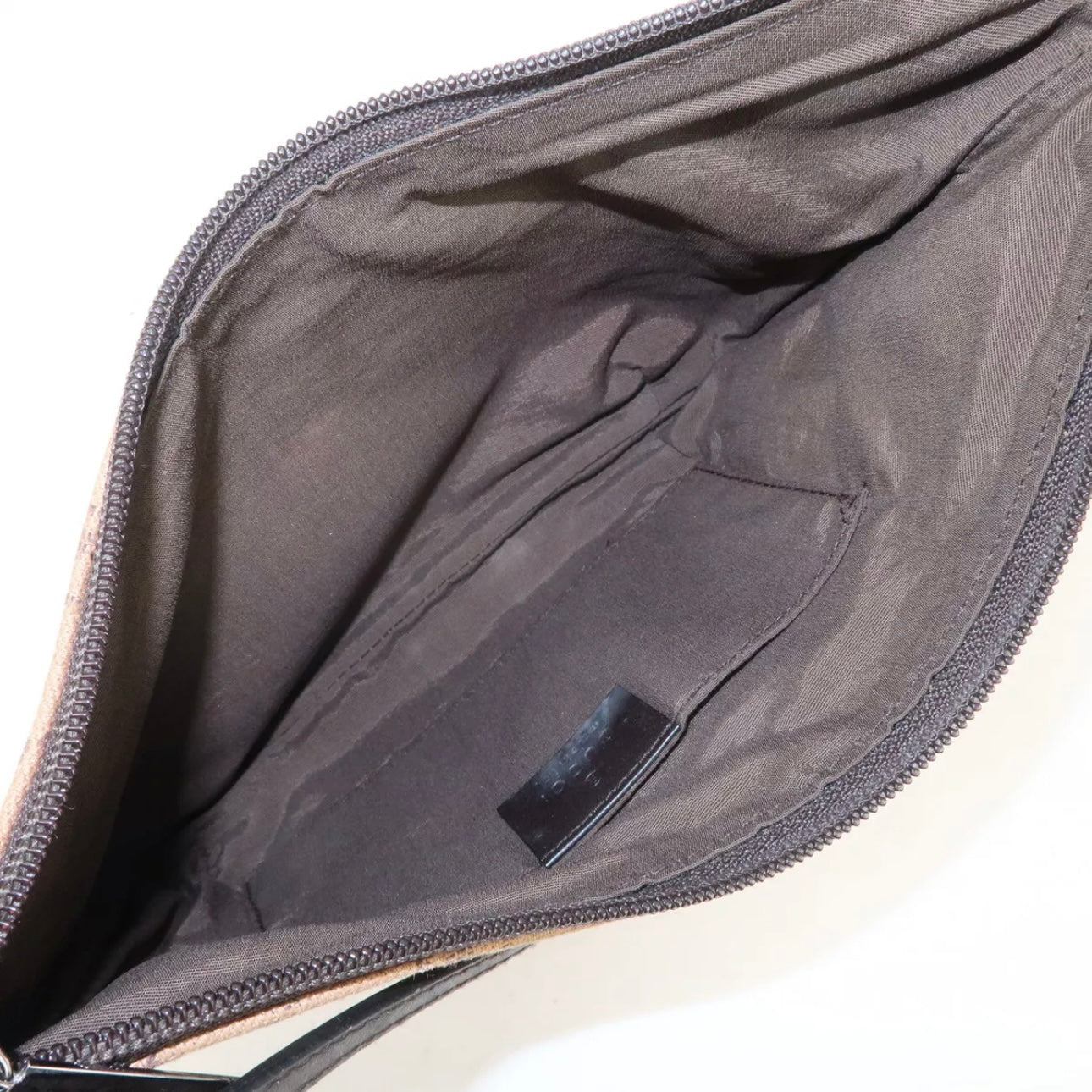 GG Denim Leather Shoulder Bag