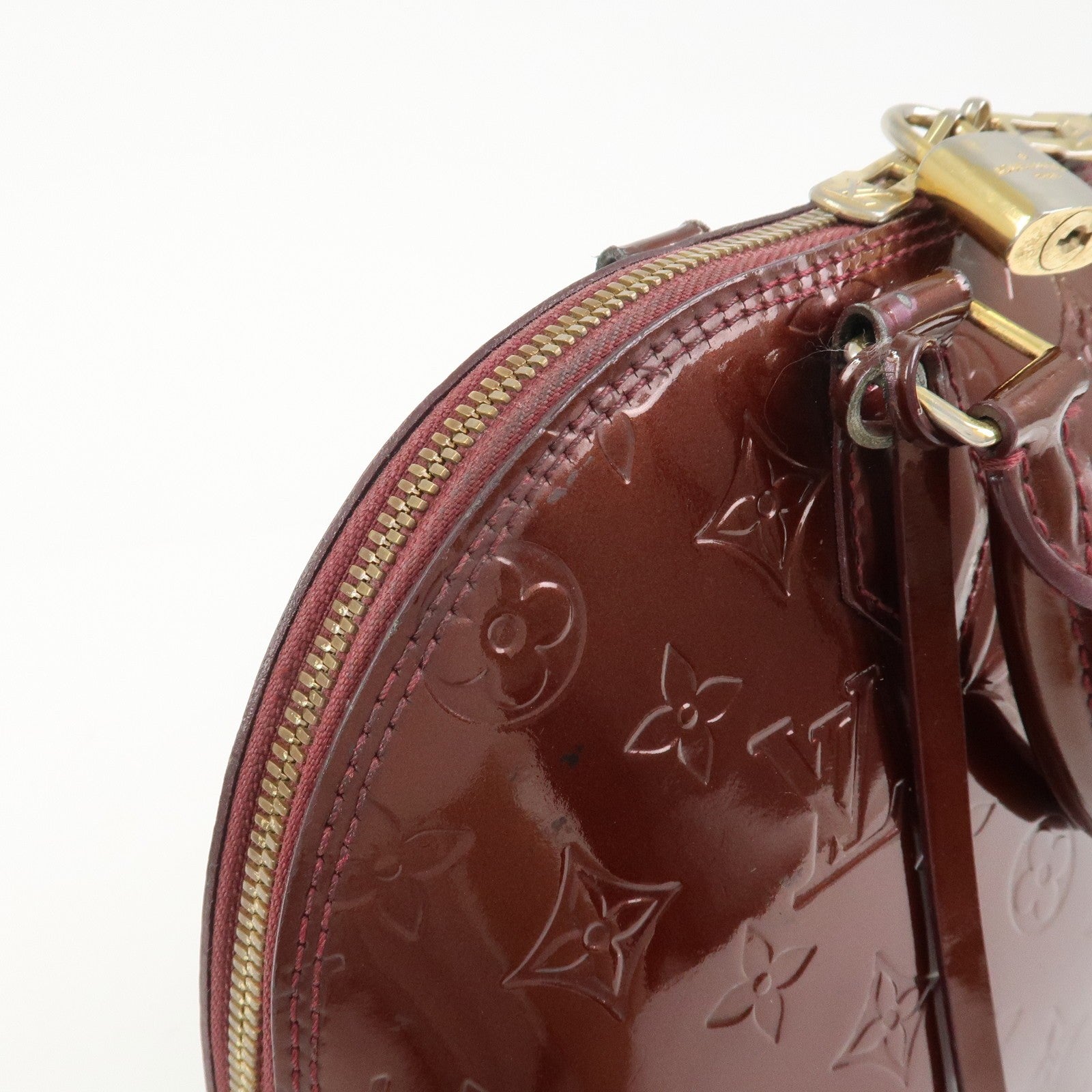 Louis Vuitton Monogram Vernis Alma PM Bag - Rouge Fauviste, Vernis Leather
