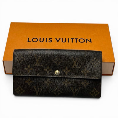 Louis Vuitton Portefeuille Sarah Wallet - Brown, Leather