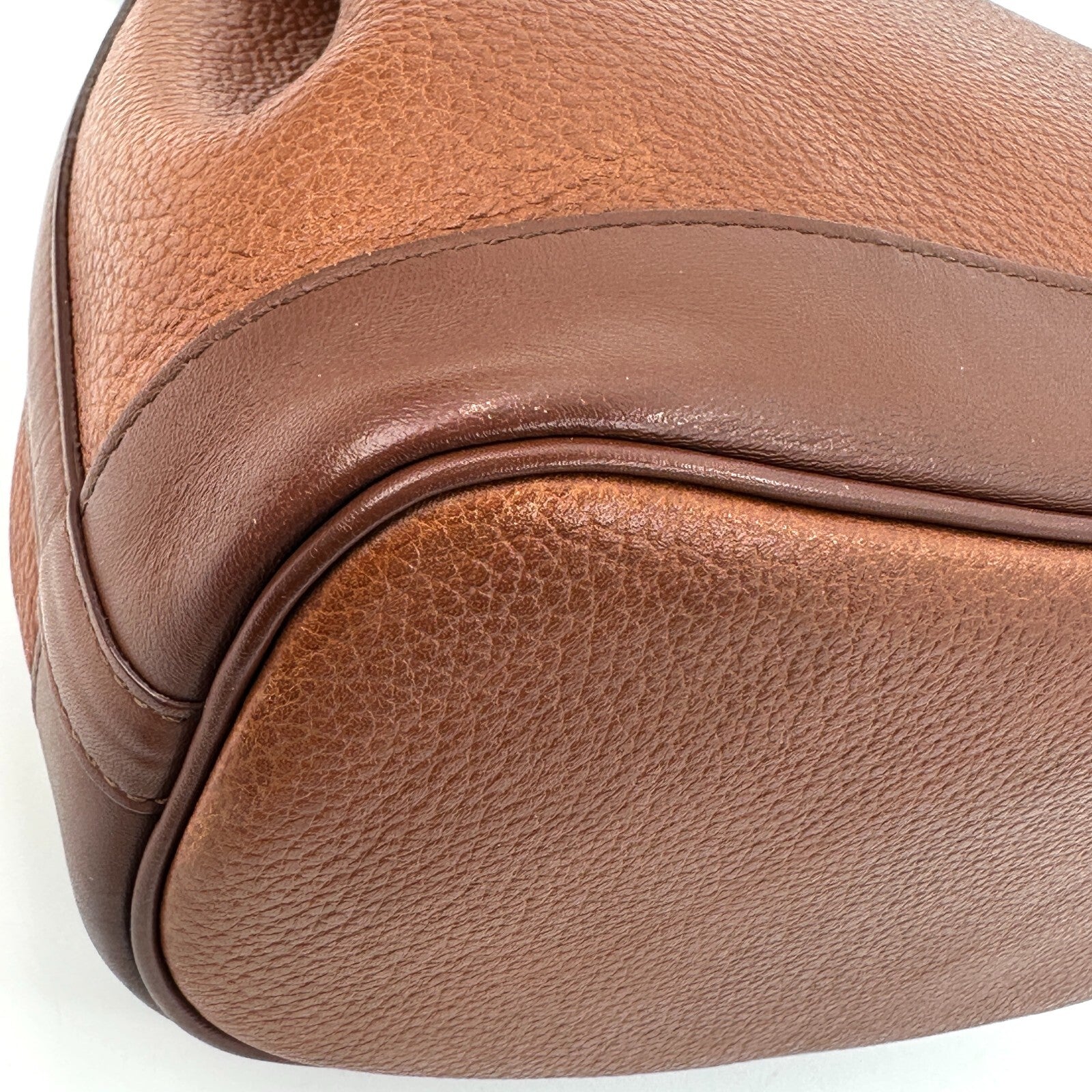 Burberry Burberrys Nova Bucket Drawstring Shoulder Bag - Brown, Leather