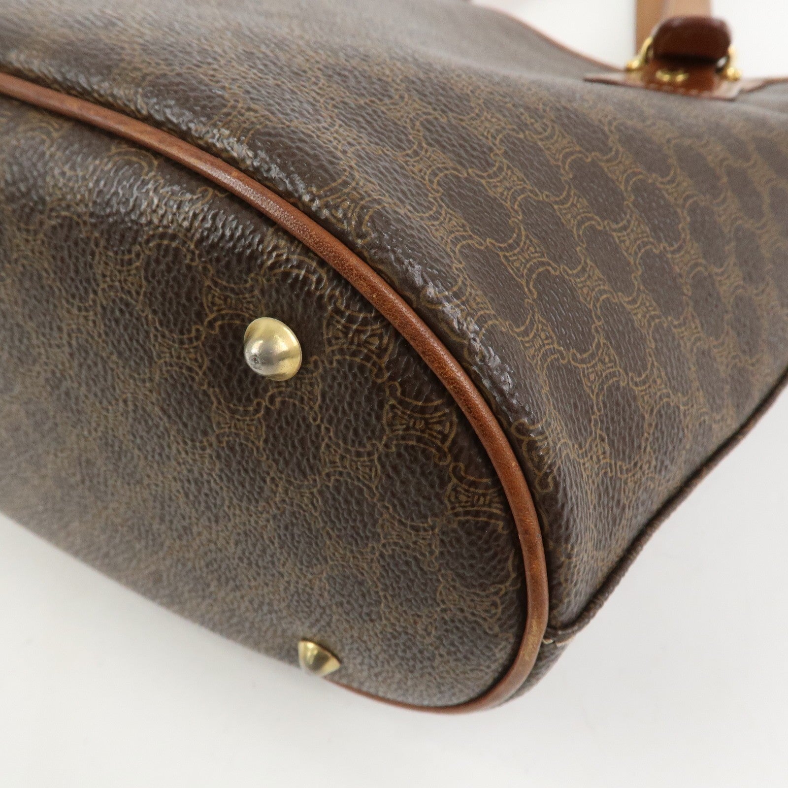 Celine Macadam Tote Bag - Brown, PVC Canvas Leather