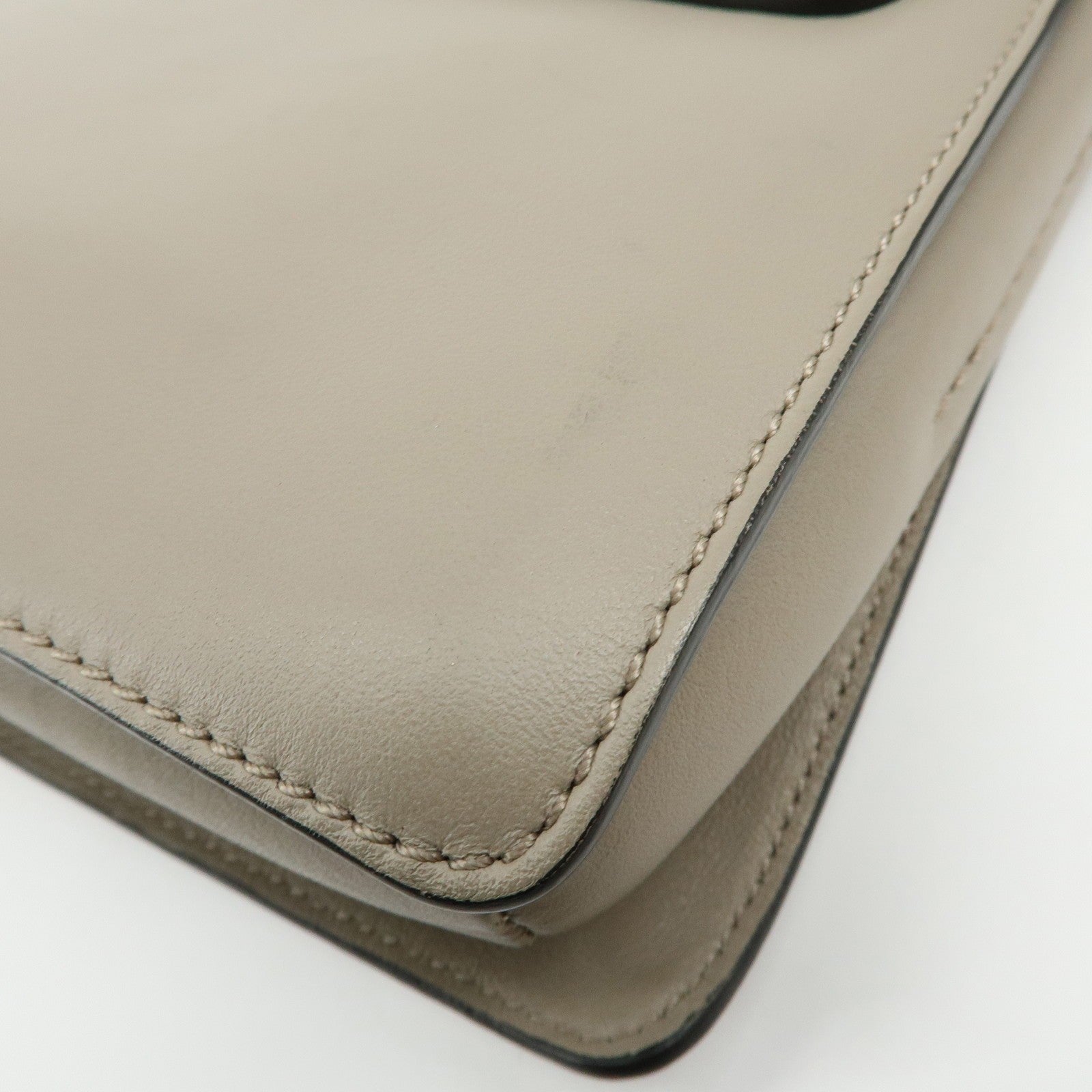 Chloe Faye Shoulder Bag - Greige, Suede Leather