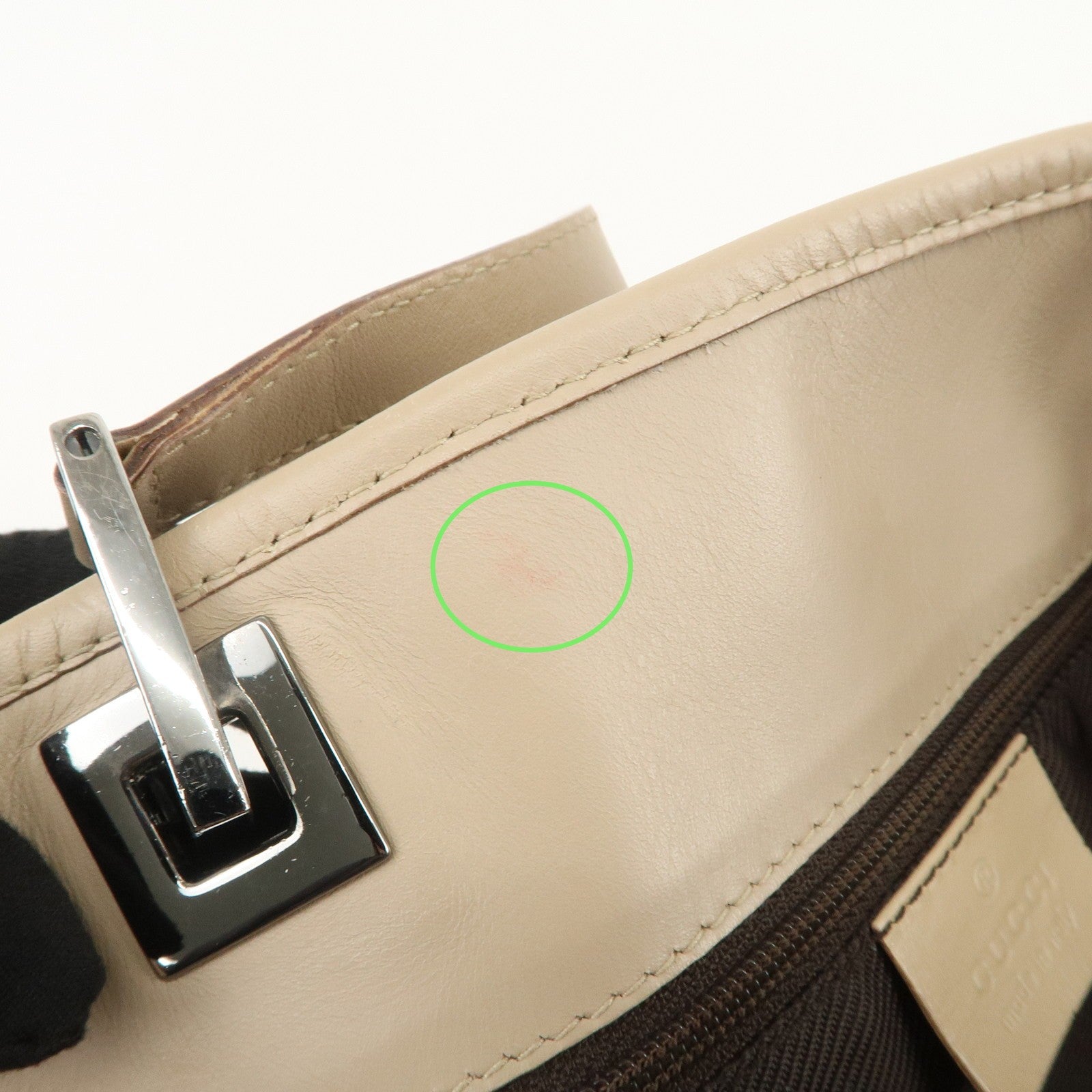 Gucci Tote Bag - Beige, GG Canvas, Leather