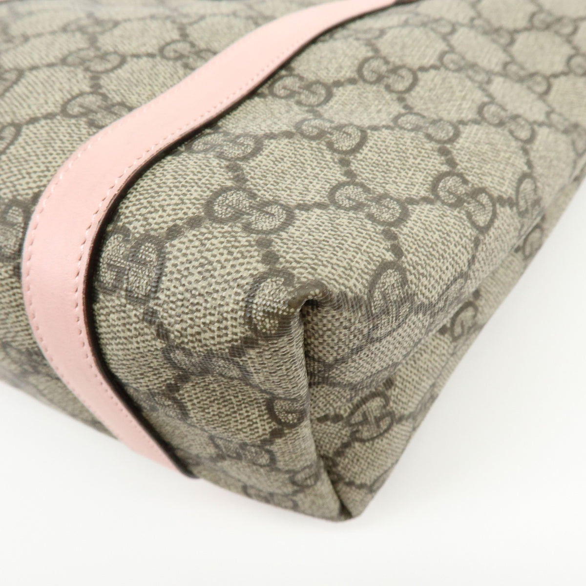 Gucci Tote Bag - Beige, Pink, GG Supreme, Leather