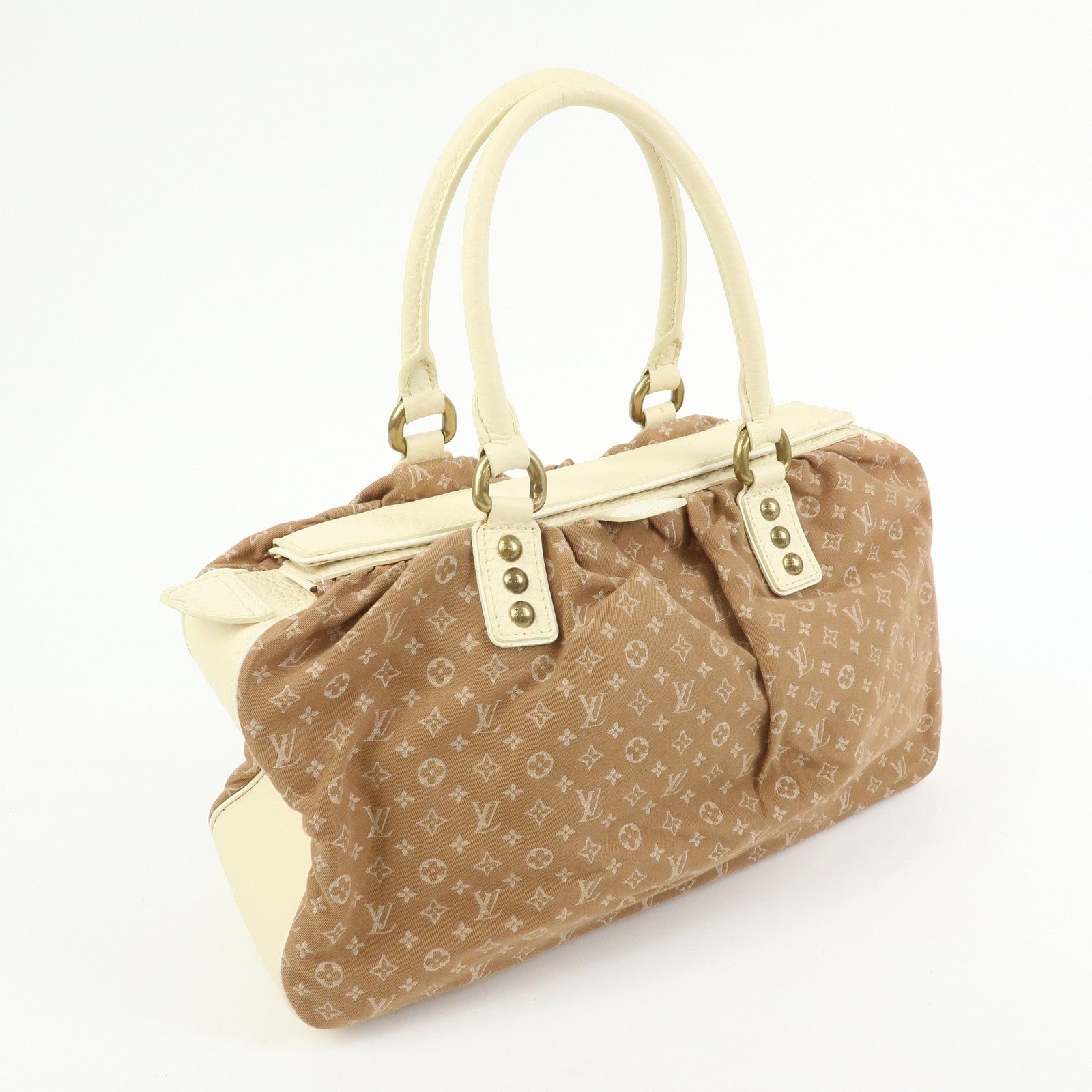 Louis Vuitton Hand Bag - Camel, Monogram Mini Lin Canvas