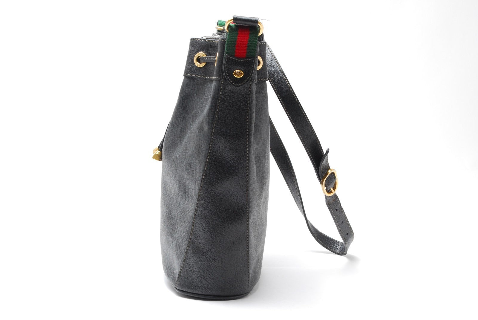 Gucci Sherry Line GG Shoulder Bag - Black, Leather