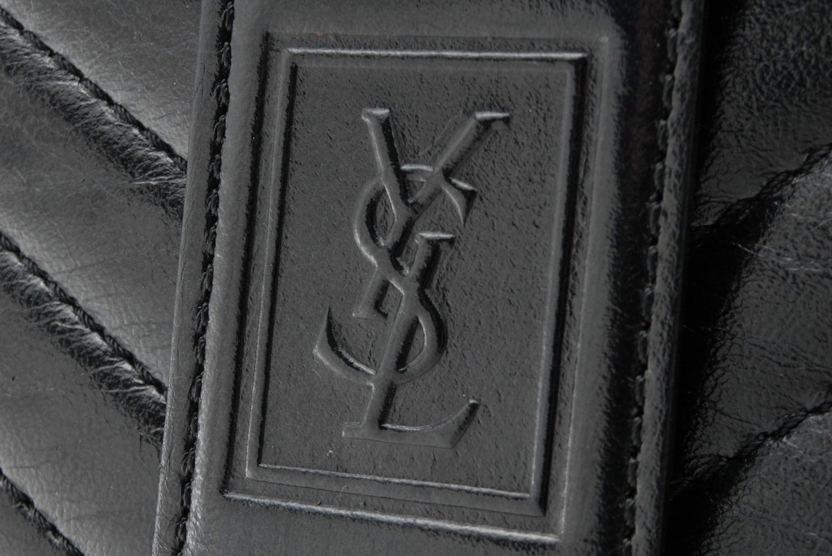 Saint Laurent Yves Saint Laurent Clutch Bag - Black, Leather