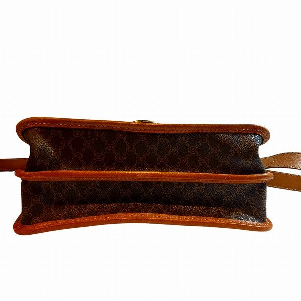 Celine Macadam Pattern Shoulder Bag - Brown, PVC x Leather