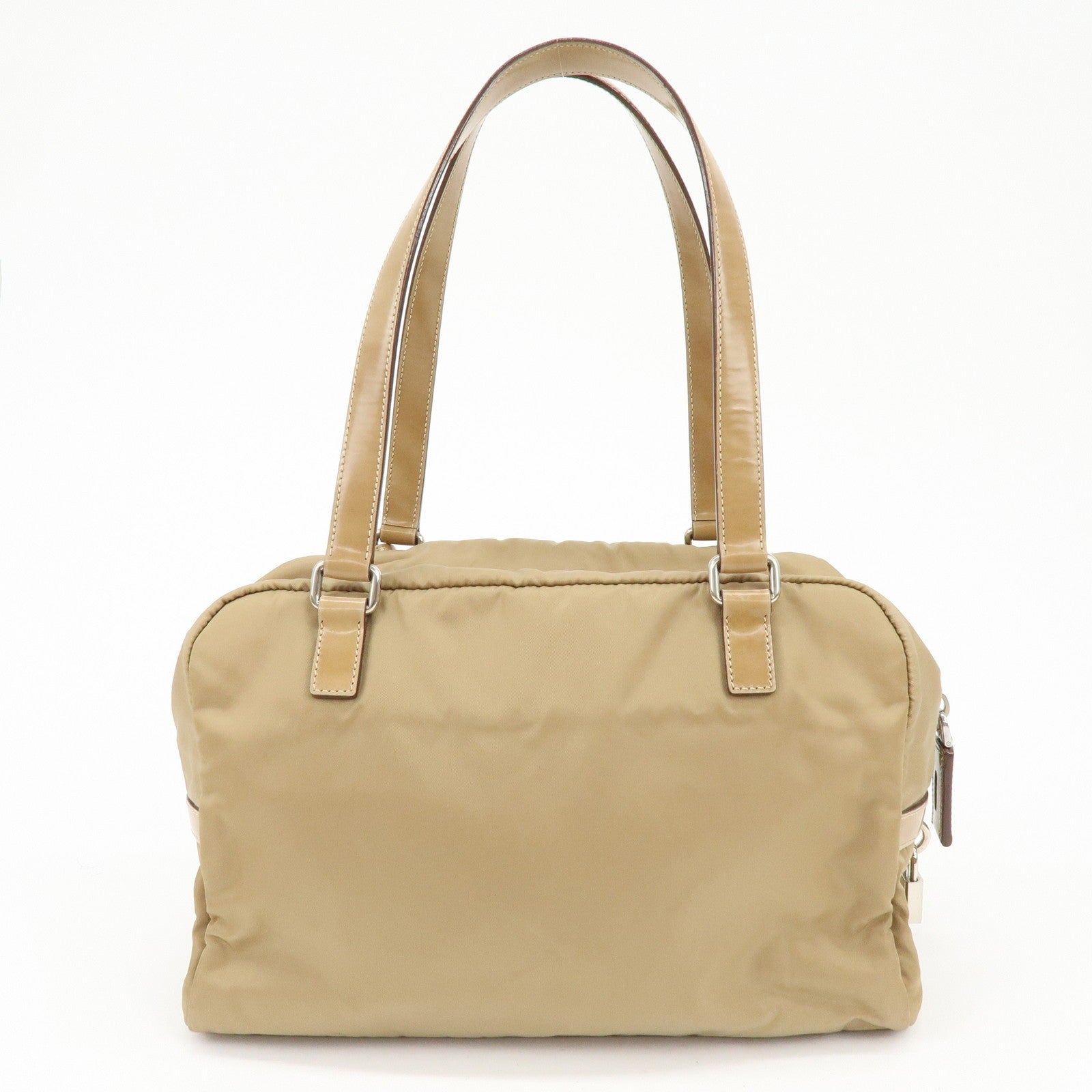 Prada Shoulder Bag - Beige, Nylon and Leather