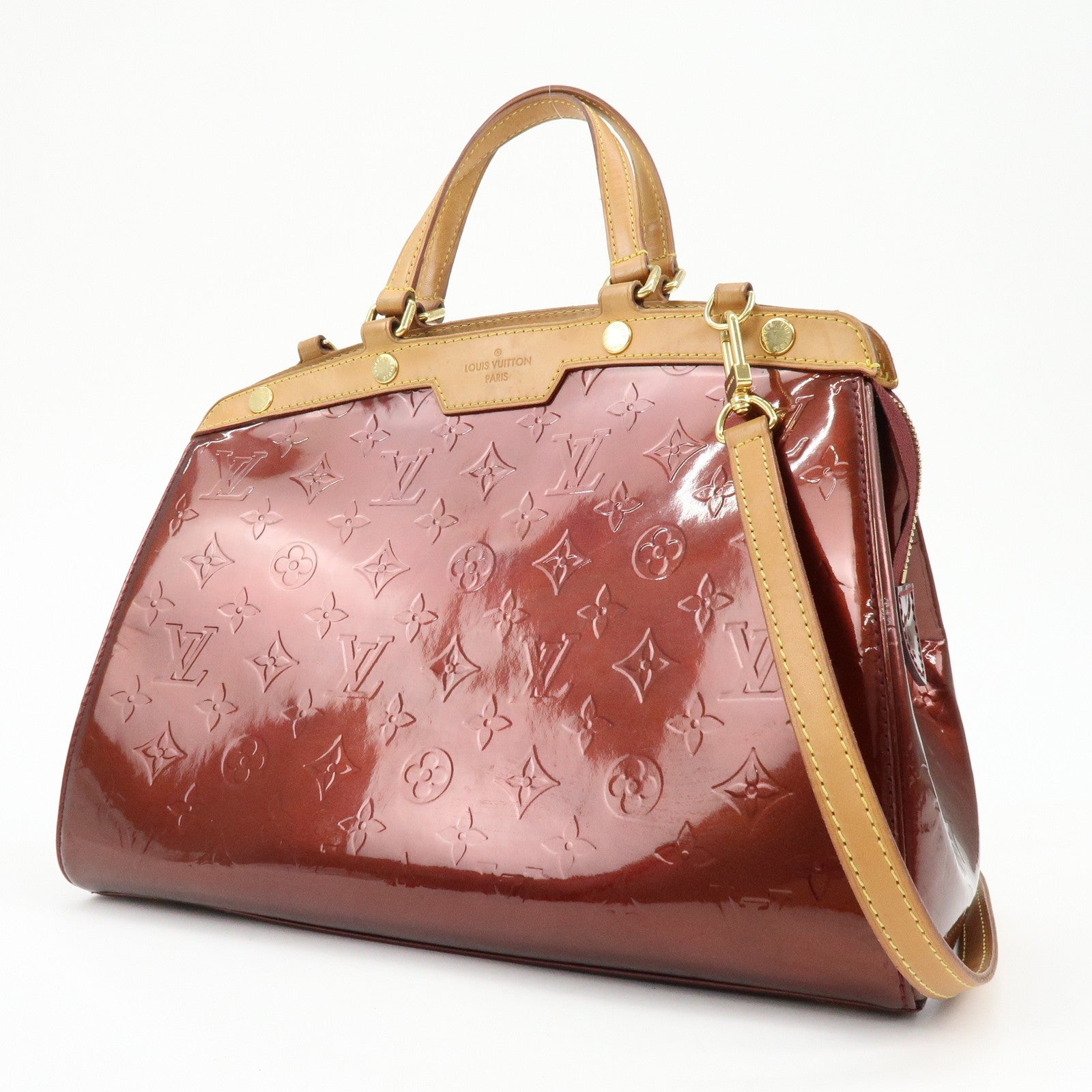 Louis Vuitton M91690 2Way Shoulder Bag - Rouge Fauve, Vernis Leather