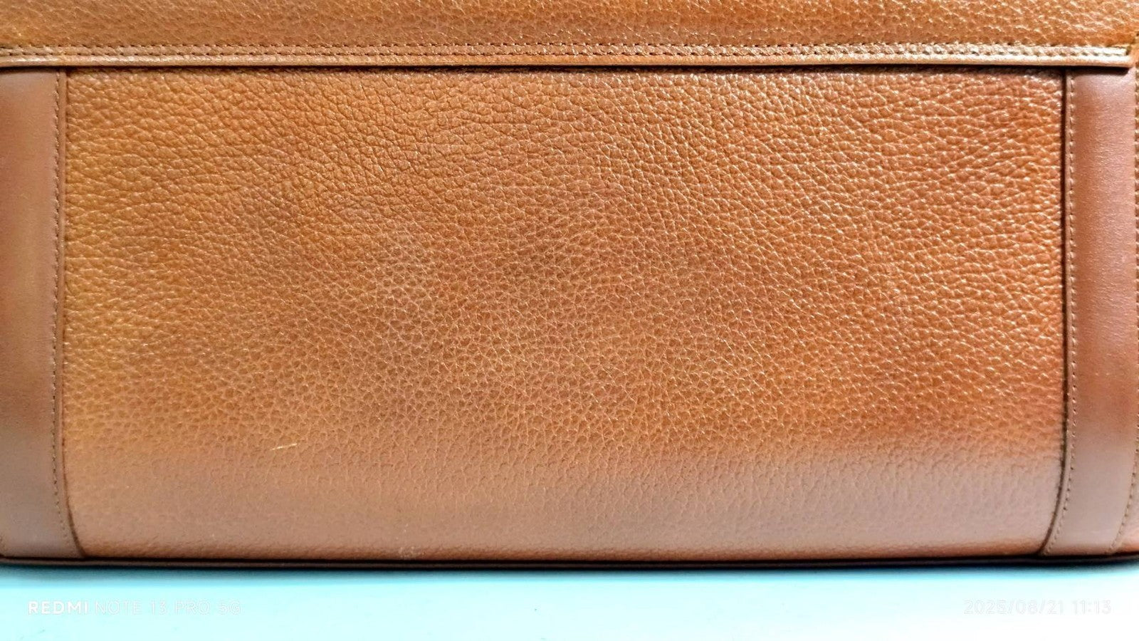 Burberry Vintage Top Handle Handbag - Brown, Leather