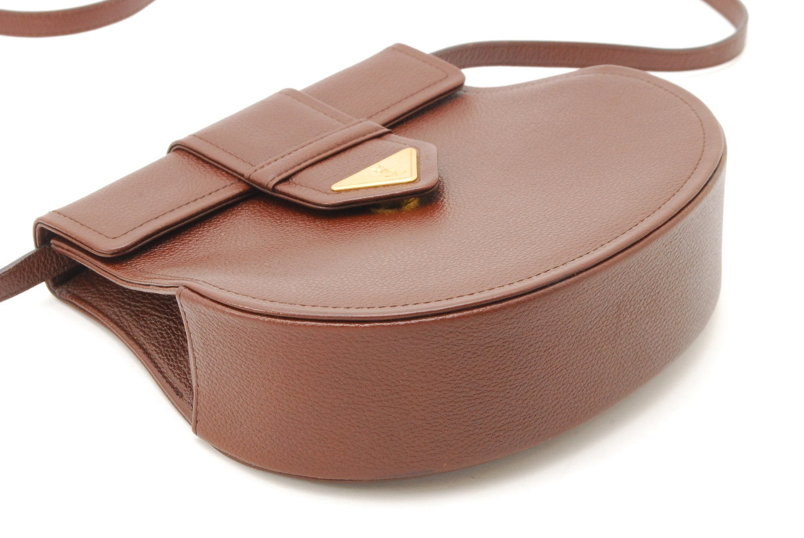 Saint Laurent Vintage Shoulder Crossbody Bag - Brown, Leather