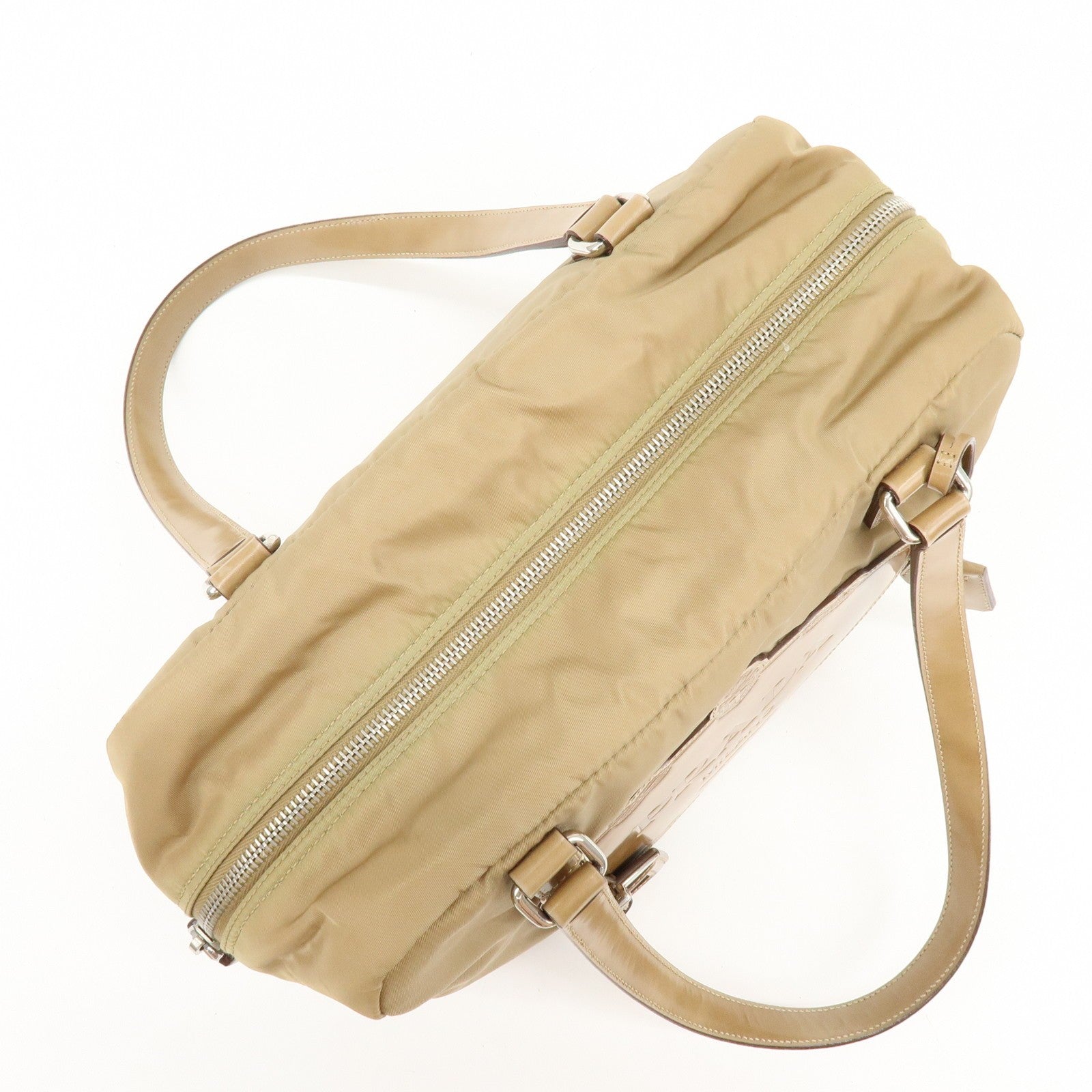 Prada Shoulder Bag - Beige, Nylon and Leather